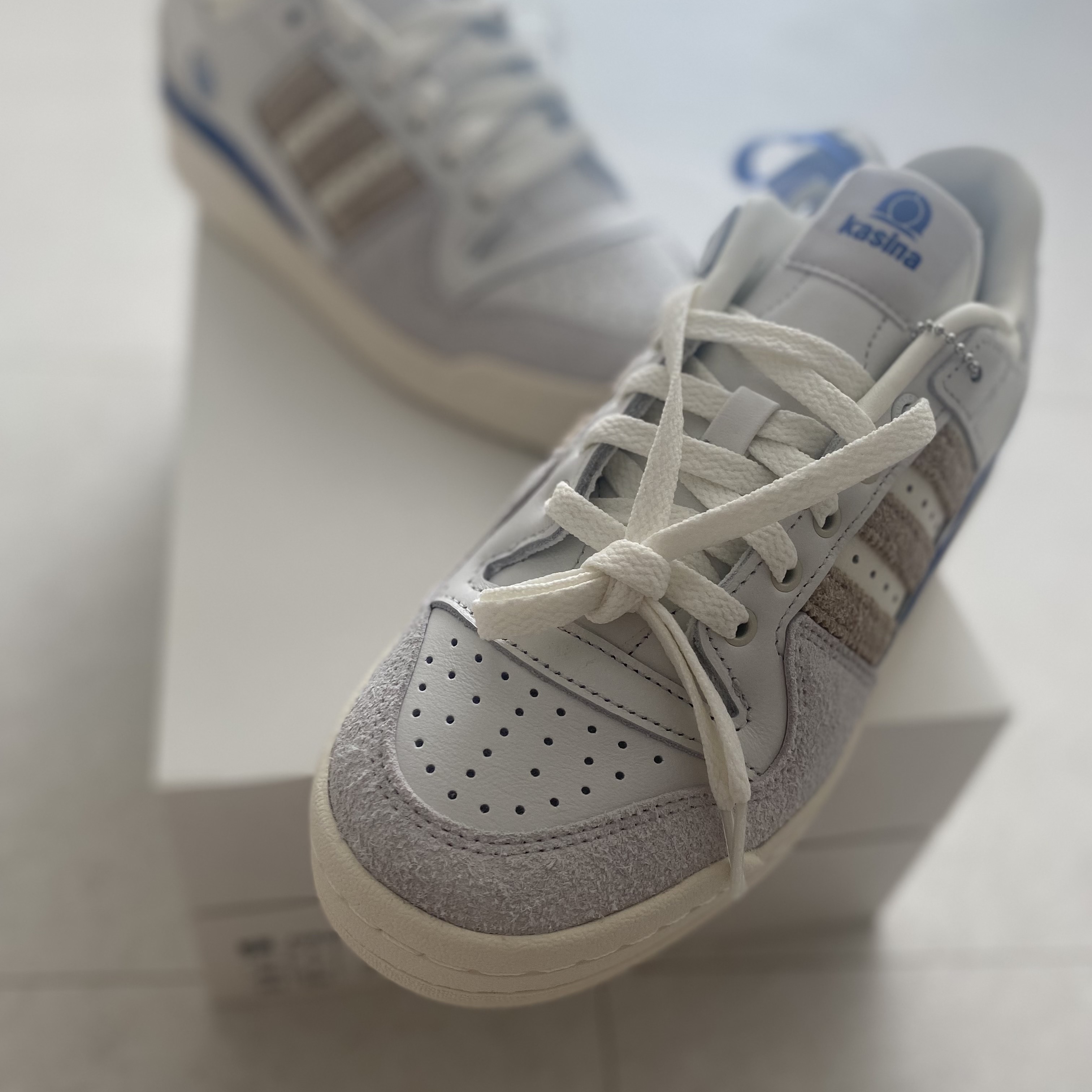 Adidas x Kasina Forum 84 Low Consortium Cup Off White 착용 스타일