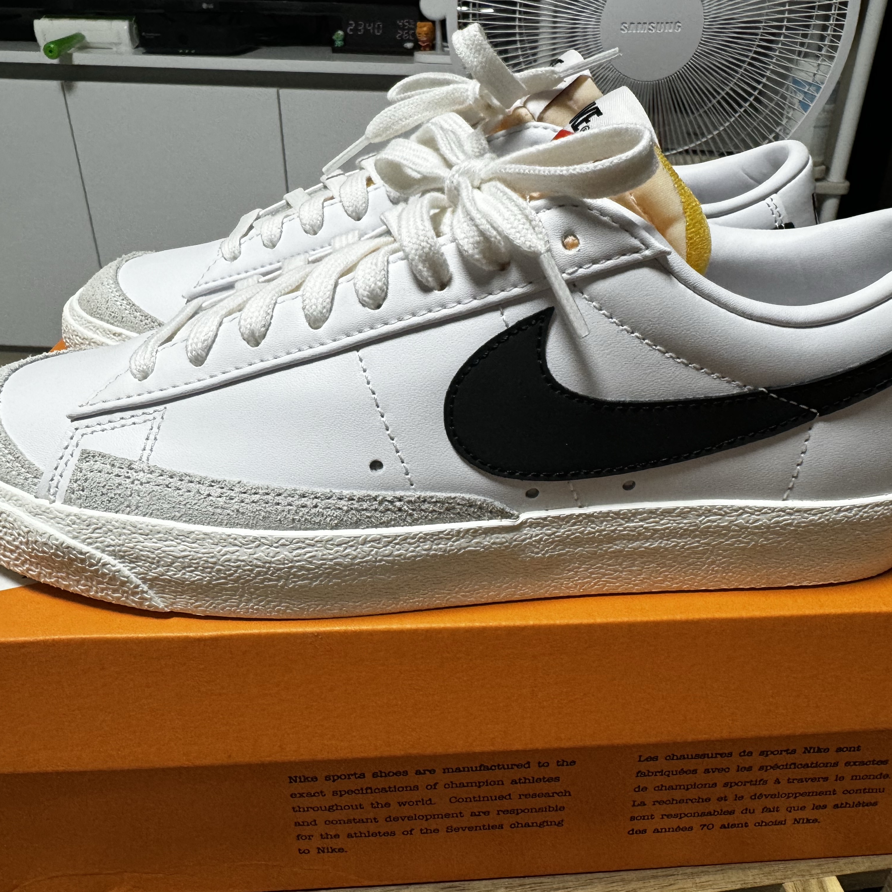 Nike Blazer Low '77 Vintage Black 착용 스타일 - 1