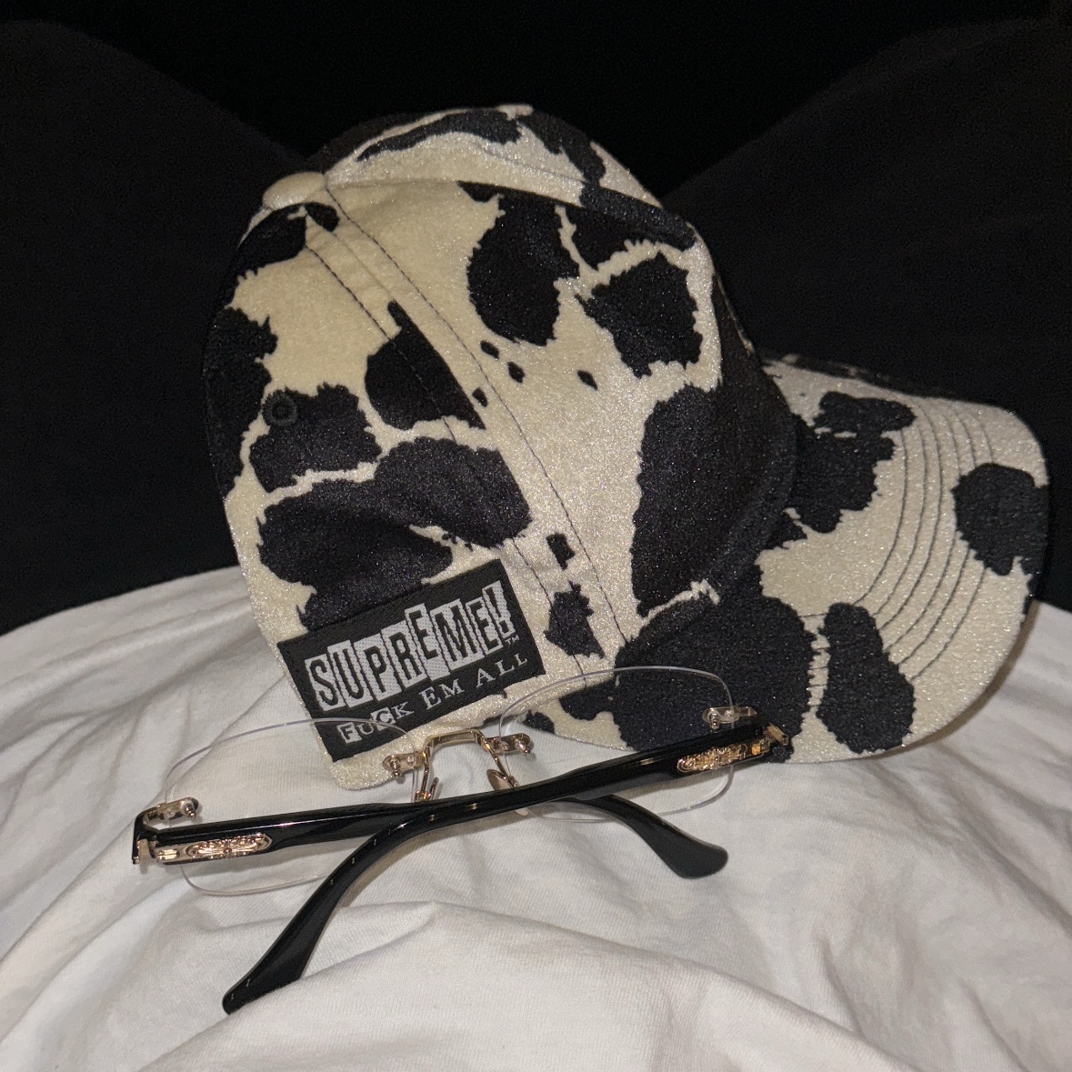 Supreme Plaid Flannel Shirt Black - 24SS, Supreme Baggy Denim Short Black - 24SS 착용 스타일 - 1