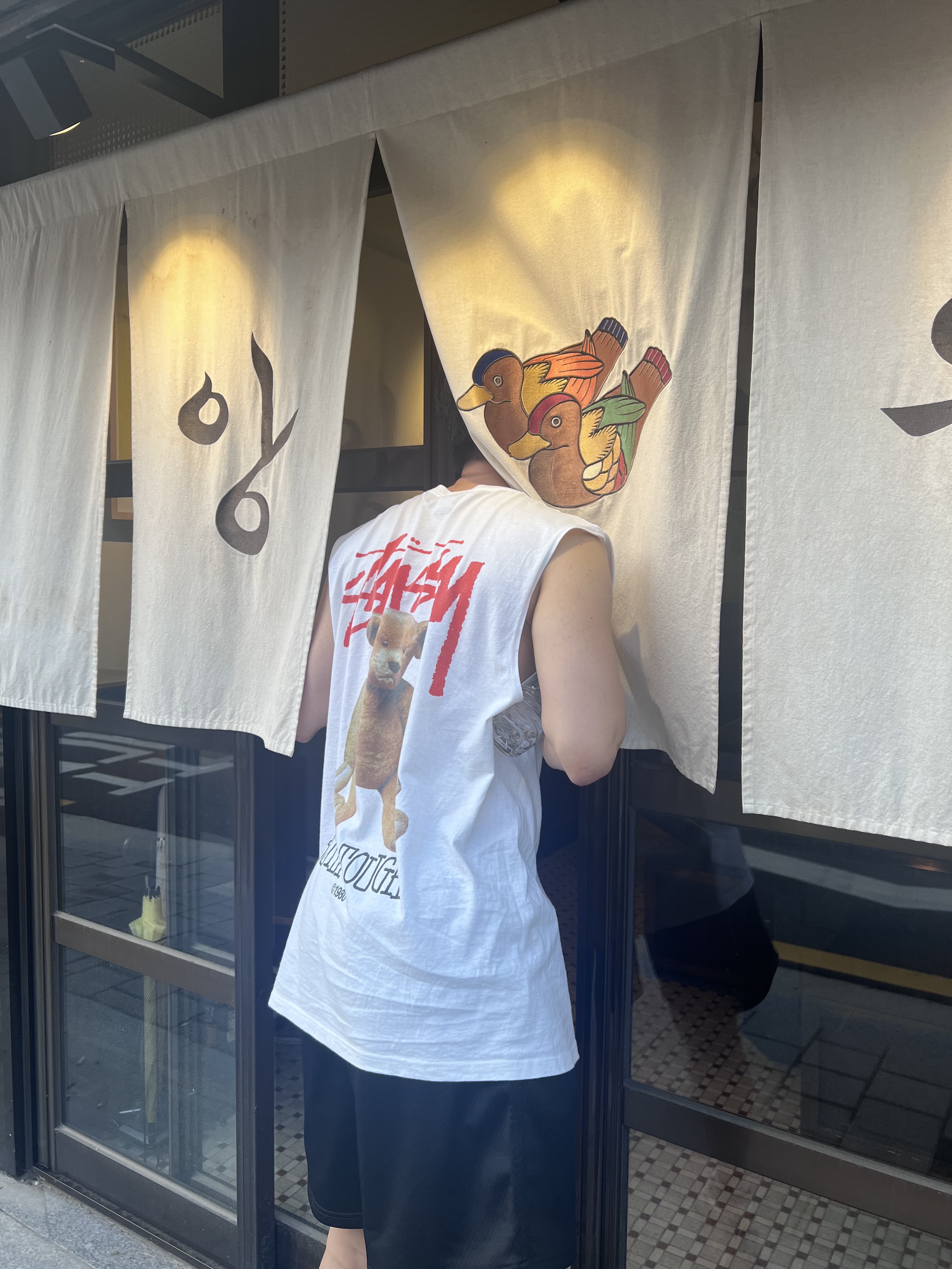 Stussy Built Tough T-Shirt White 착용 스타일
