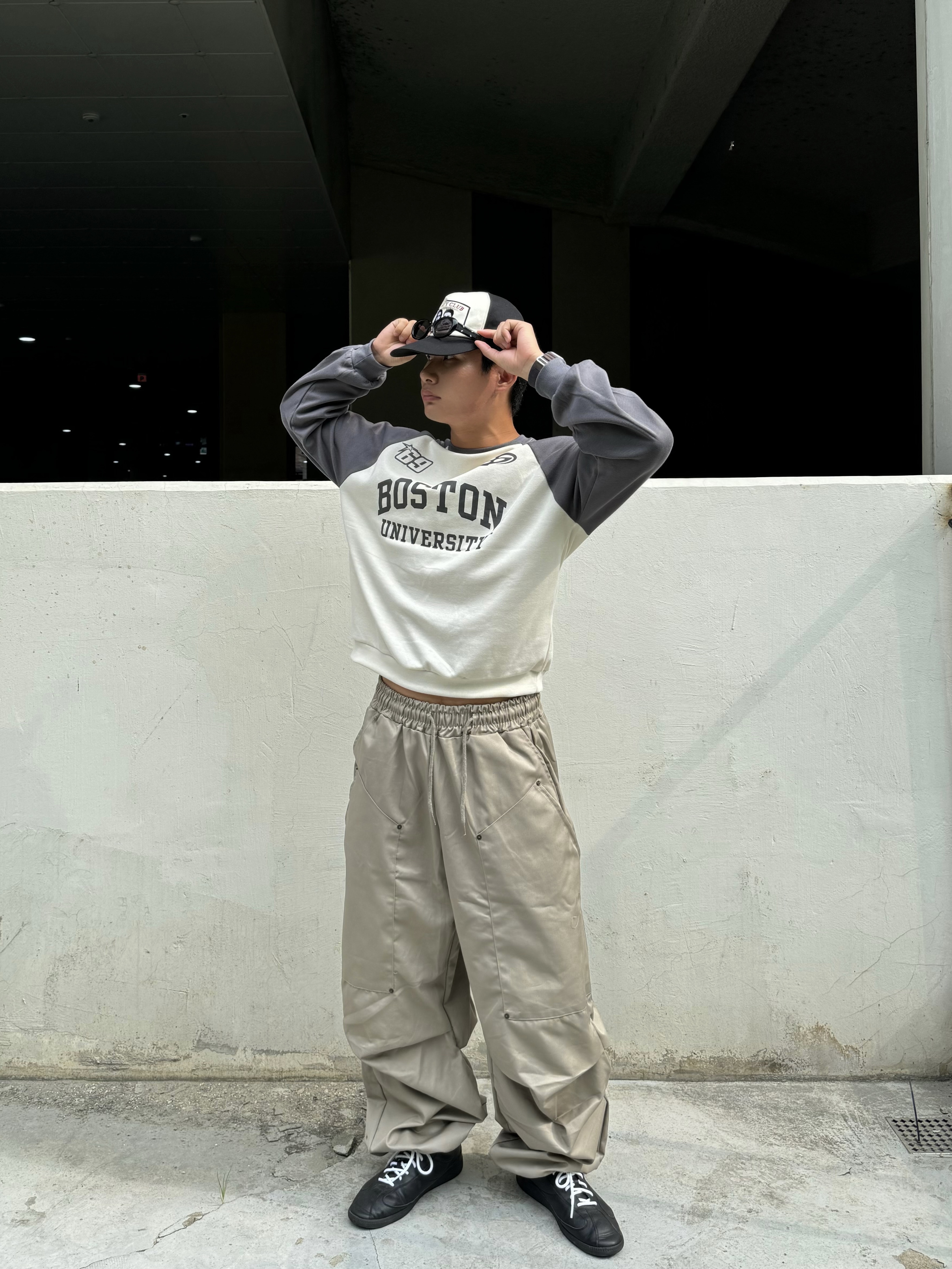 Gentle Monster x Maison Margiela MM107 Black Black 착용 스타일 - 1