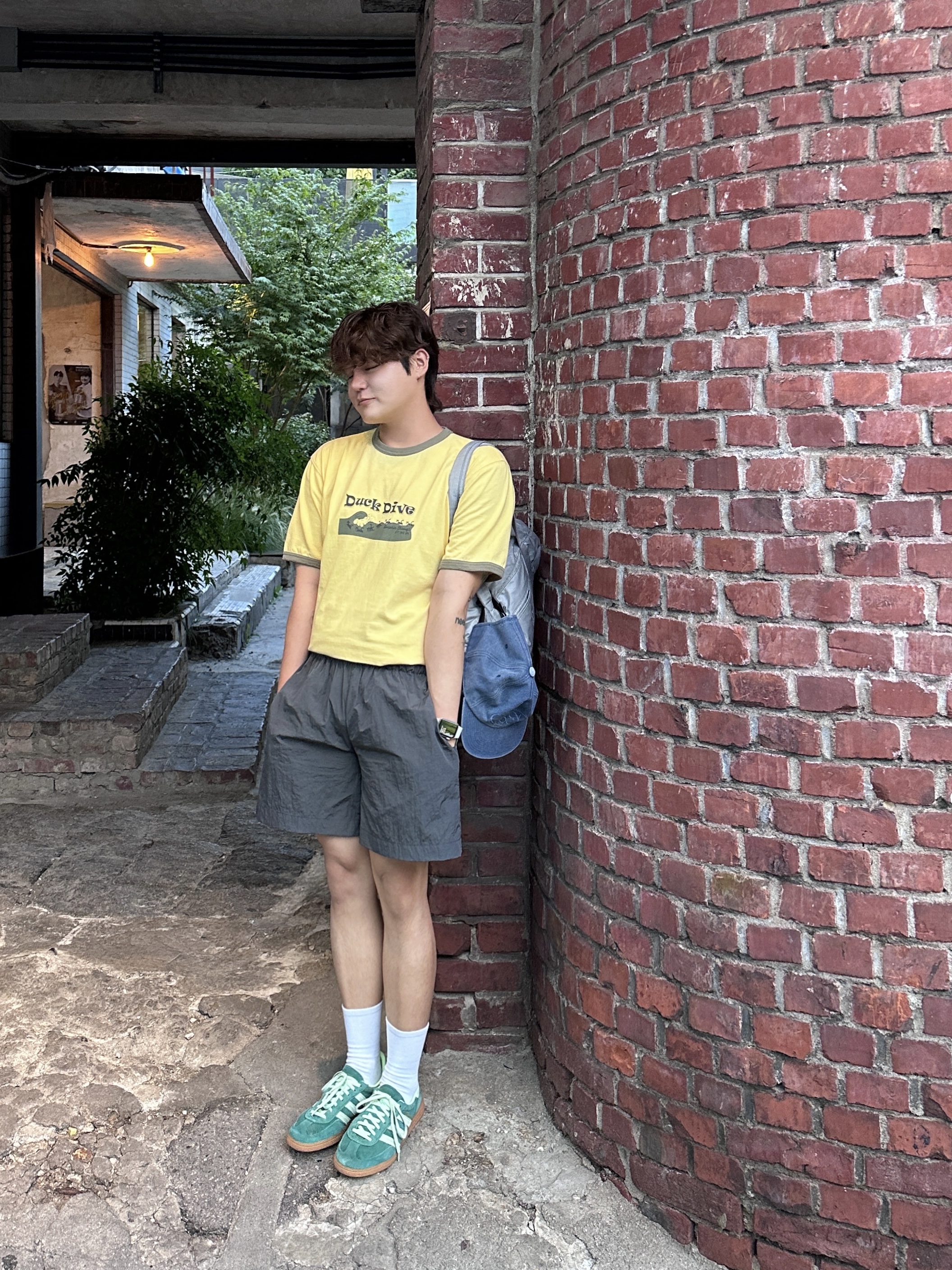 (W) Adidas Spezial Handball Collegiate Green 착용 스타일