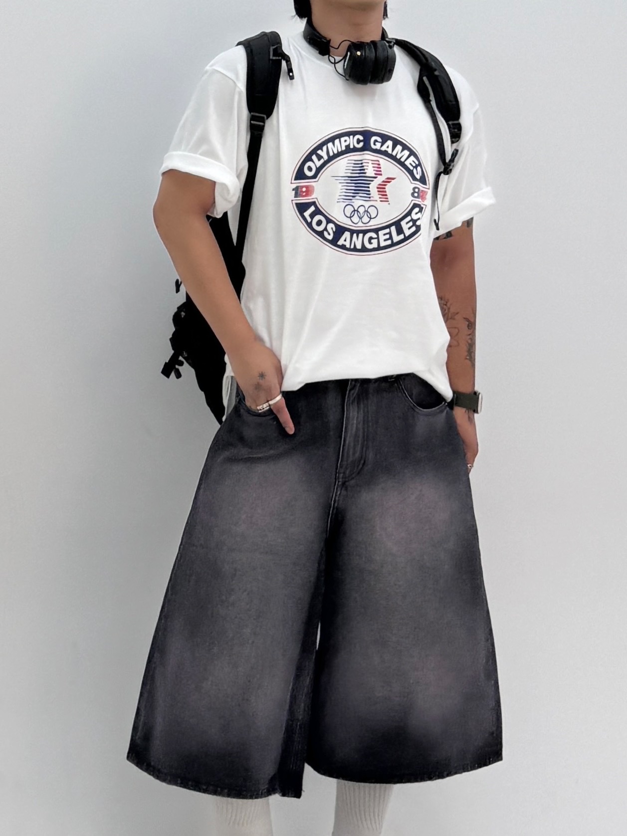 The North Face Big Shot Black, Marshall Major IV Black (Korean Ver.) 착용 스타일 - 5