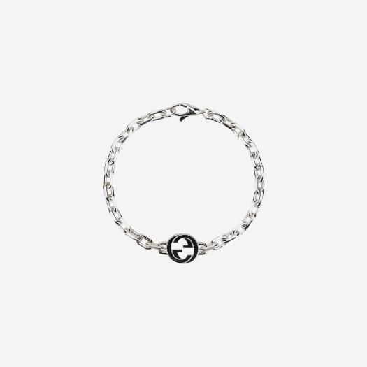 Gucci Interlocking Bracelet 925 Sterling Silver Chain