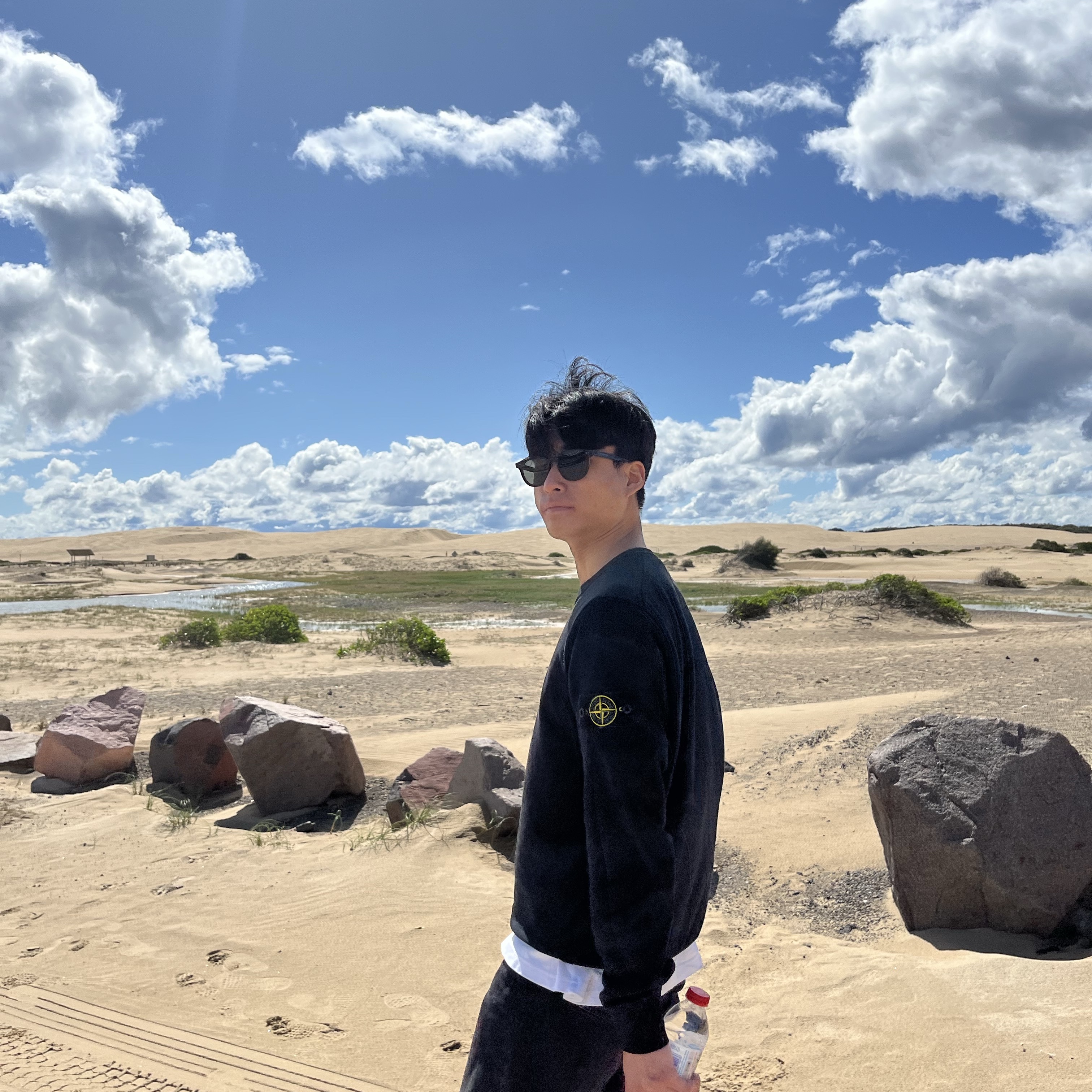 Stone Island 63051 Crewneck Sweatshirt Black - 21SS 착용 스타일