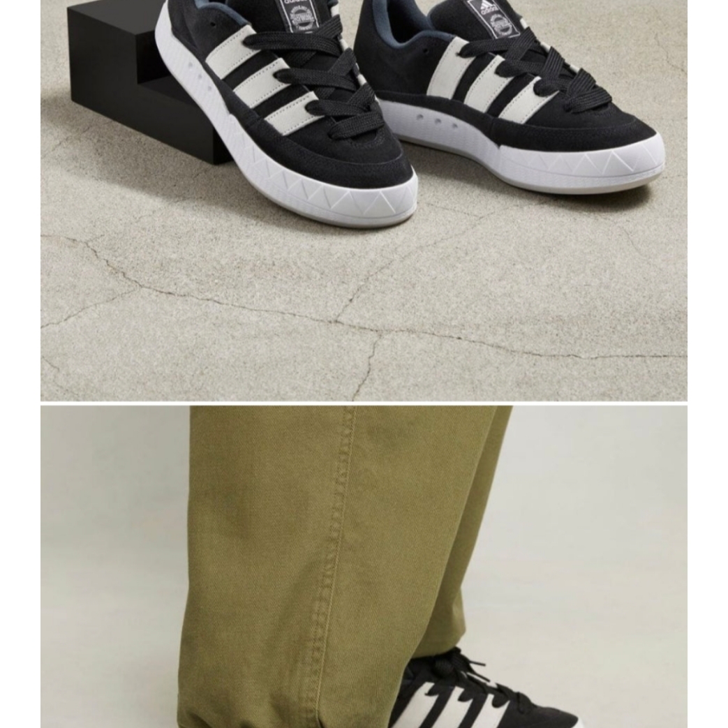 Adidas Adimatic Core Black Carbon 착용 스타일 - 5