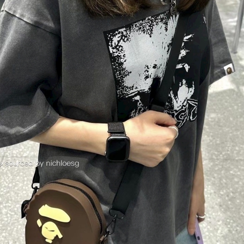 バッグ APE HEAD SILICON SHOULDER BAG BAPE Ape Head Silicon Shoulder Bag Brown Men's - SS24 - US