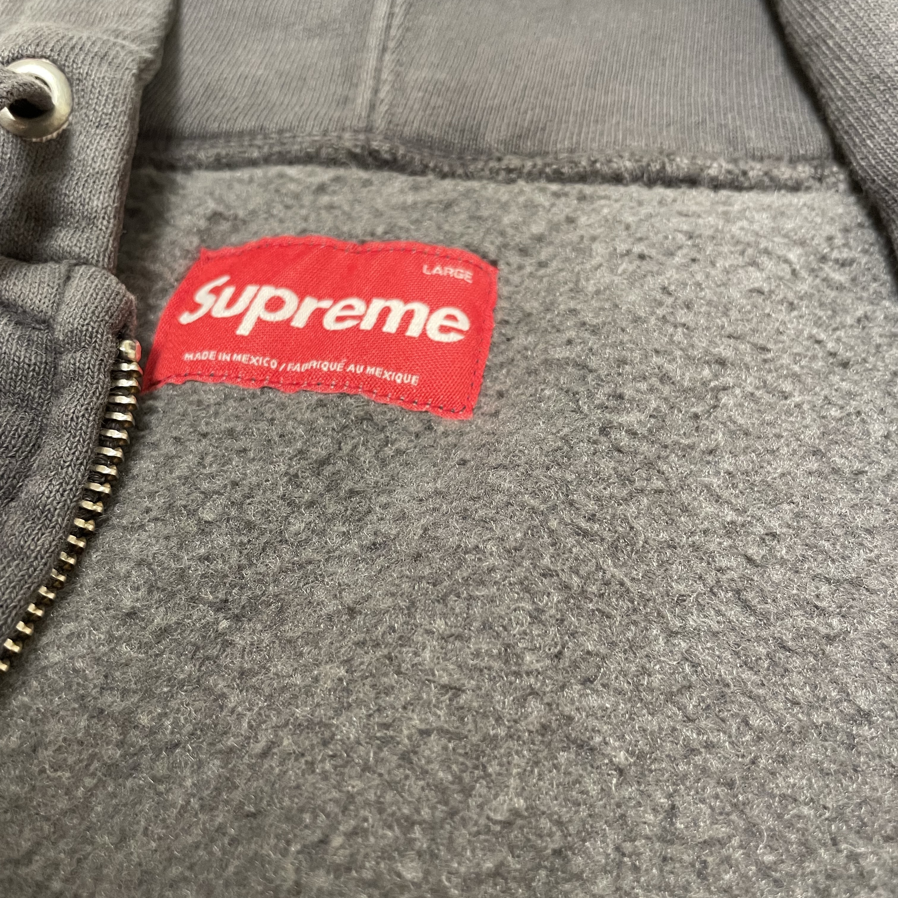 Supreme Overdyed Small Box Zip Up Hooded Sweatshirt Black - 24SS 착용 스타일 - 7