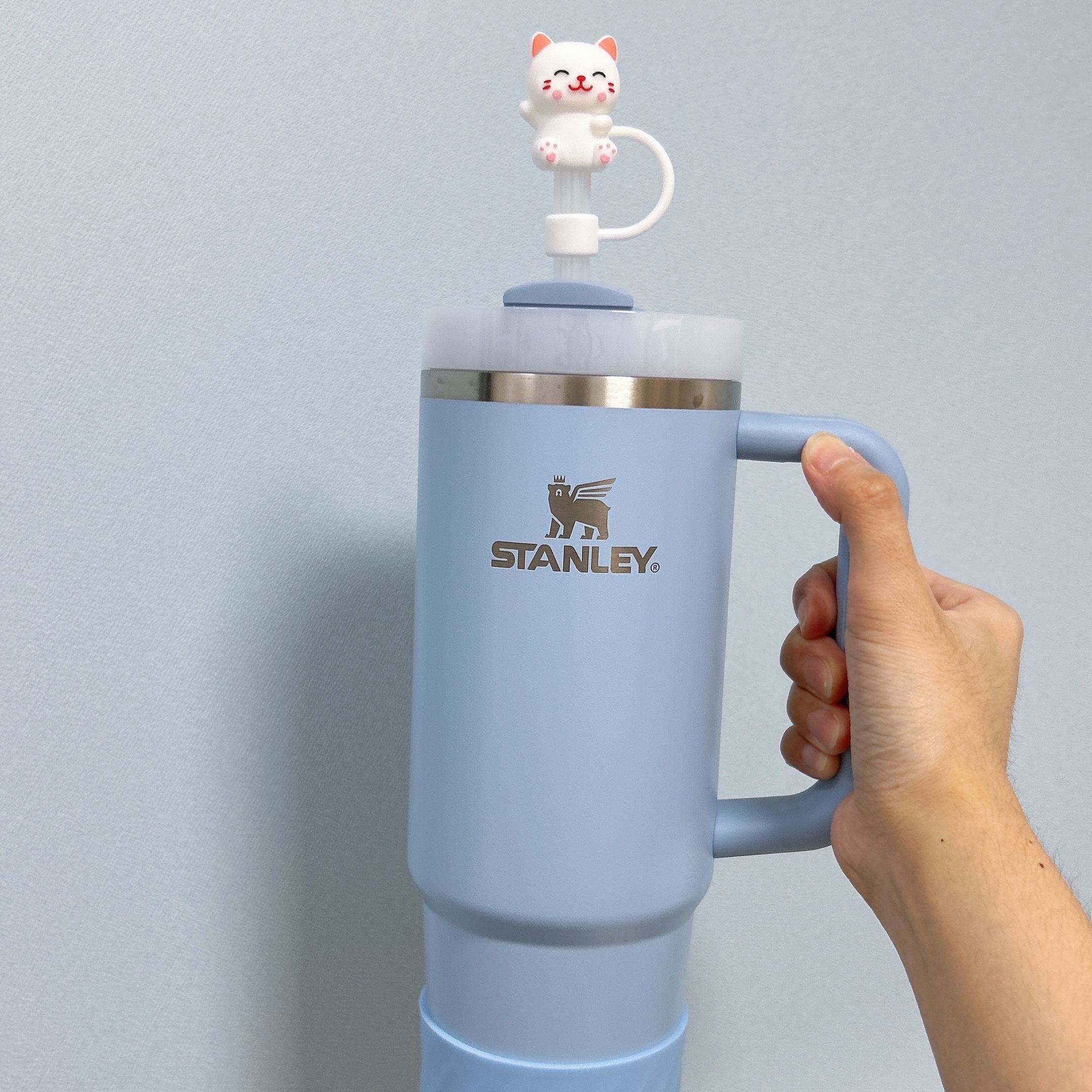 Stanley The Clean Slate Quencher H2.0 FlowState Tumbler 887ml Heather 착용 스타일 - 2