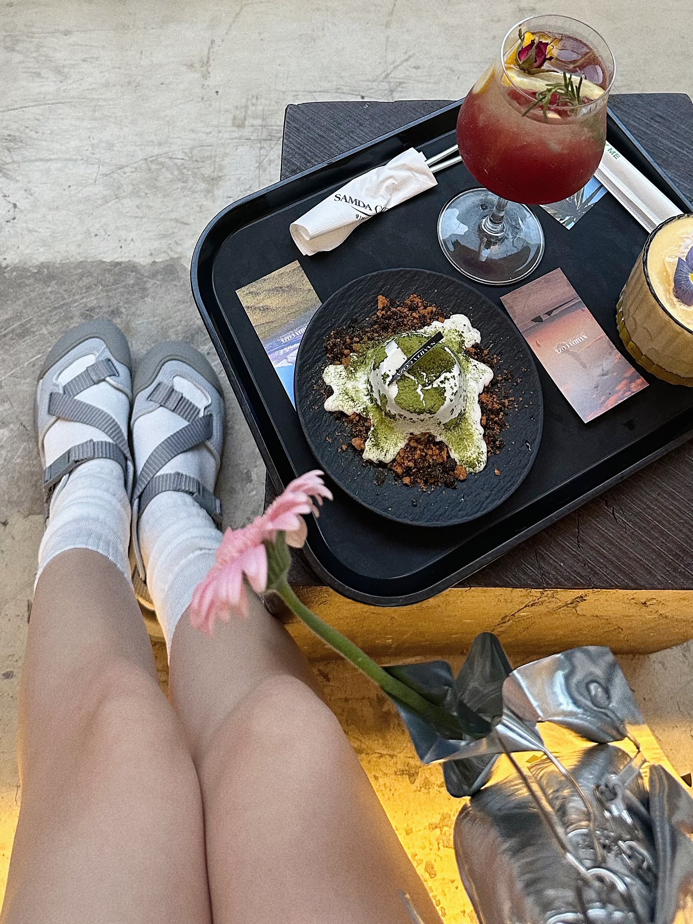 Fila Peito Sandal Grey 착용 스타일 - 2