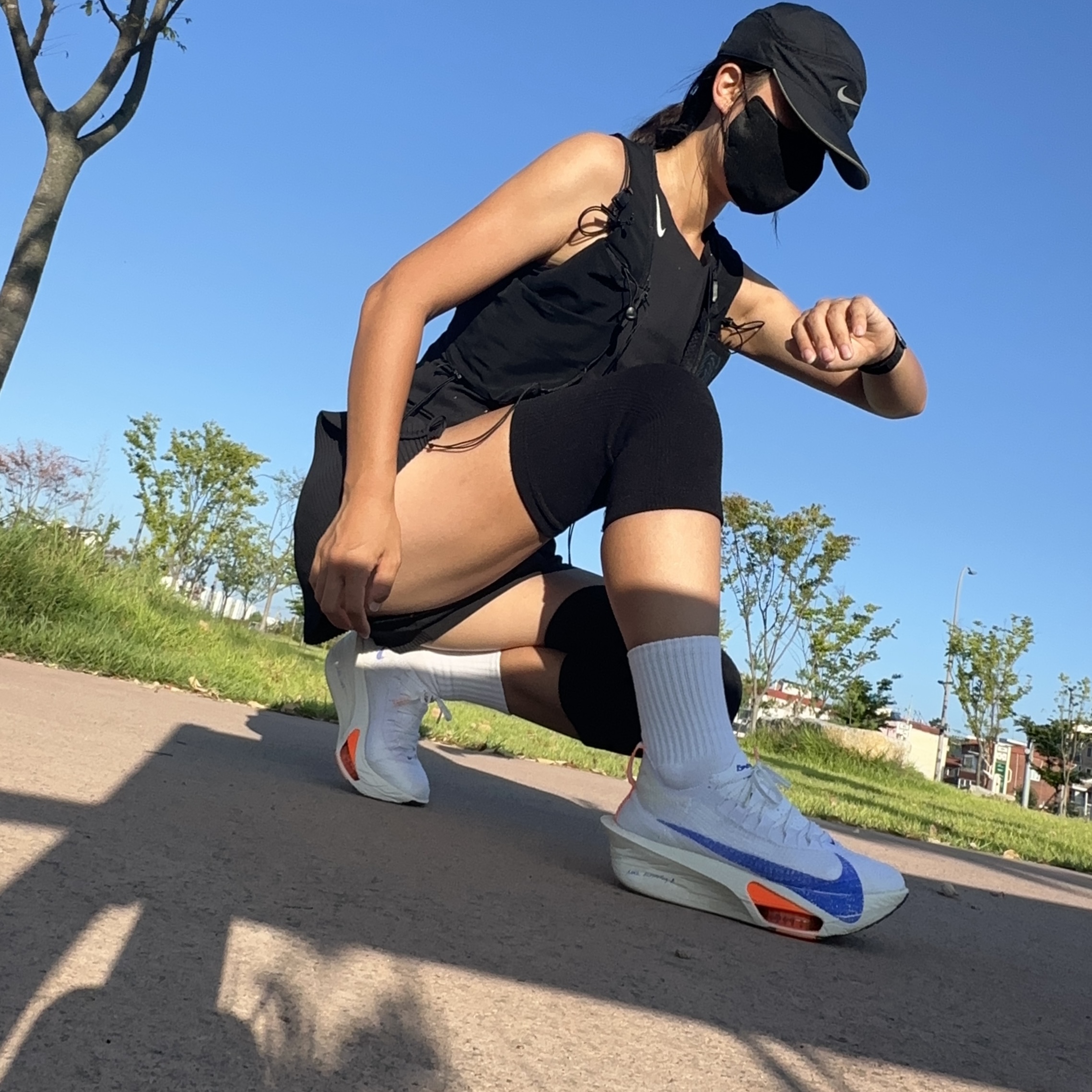 (W) Nike Air Zoom Alphafly Next% 3 Blueprint 착용 스타일