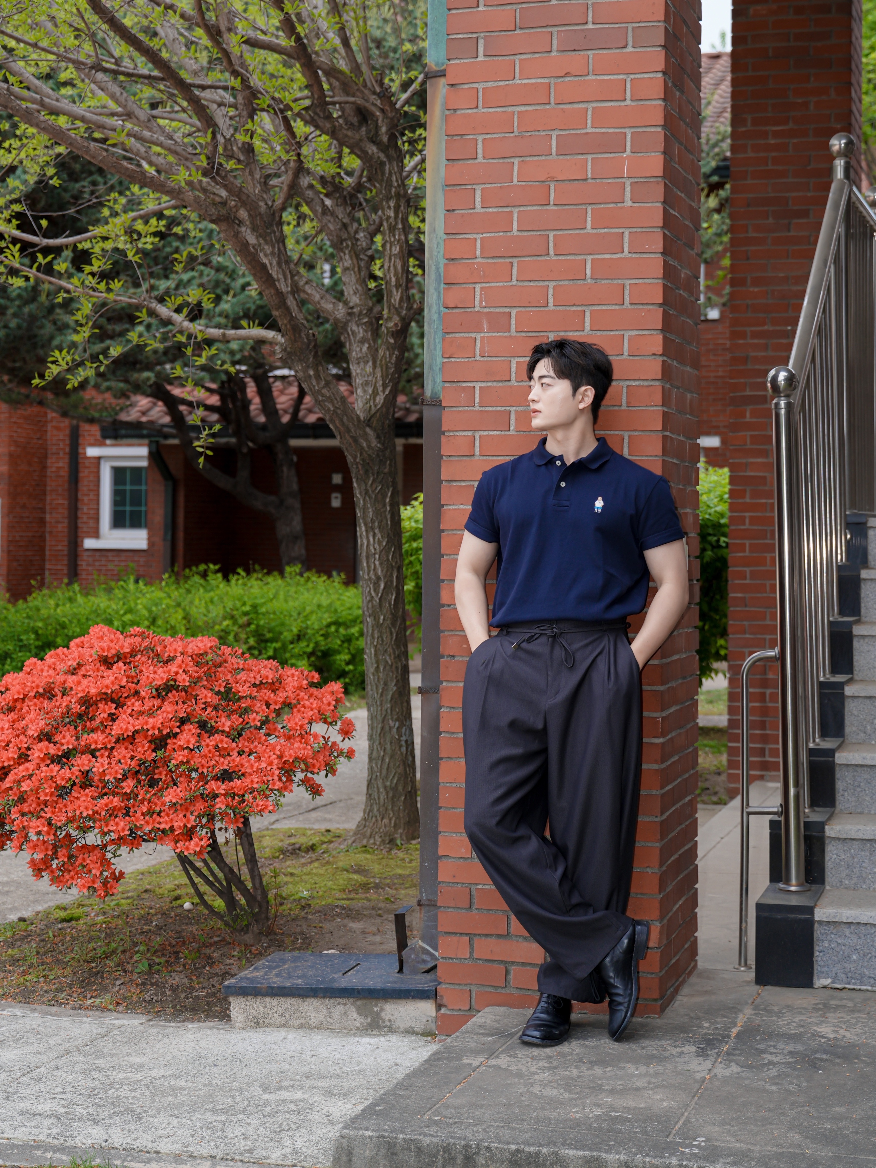Kinchi Grainy - 547 (a) Vibram Black 착용 스타일 - 1
