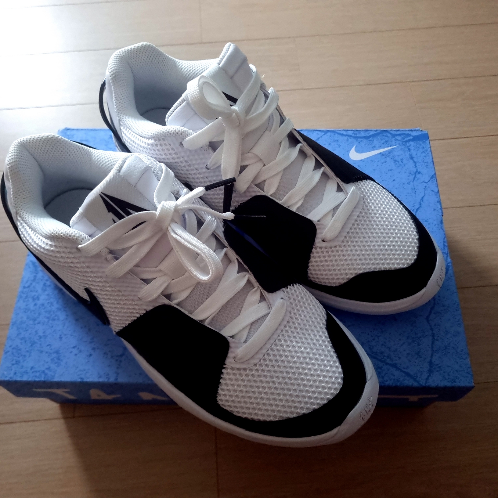 Nike Ja 1 EP White Black 착용 스타일 - 3