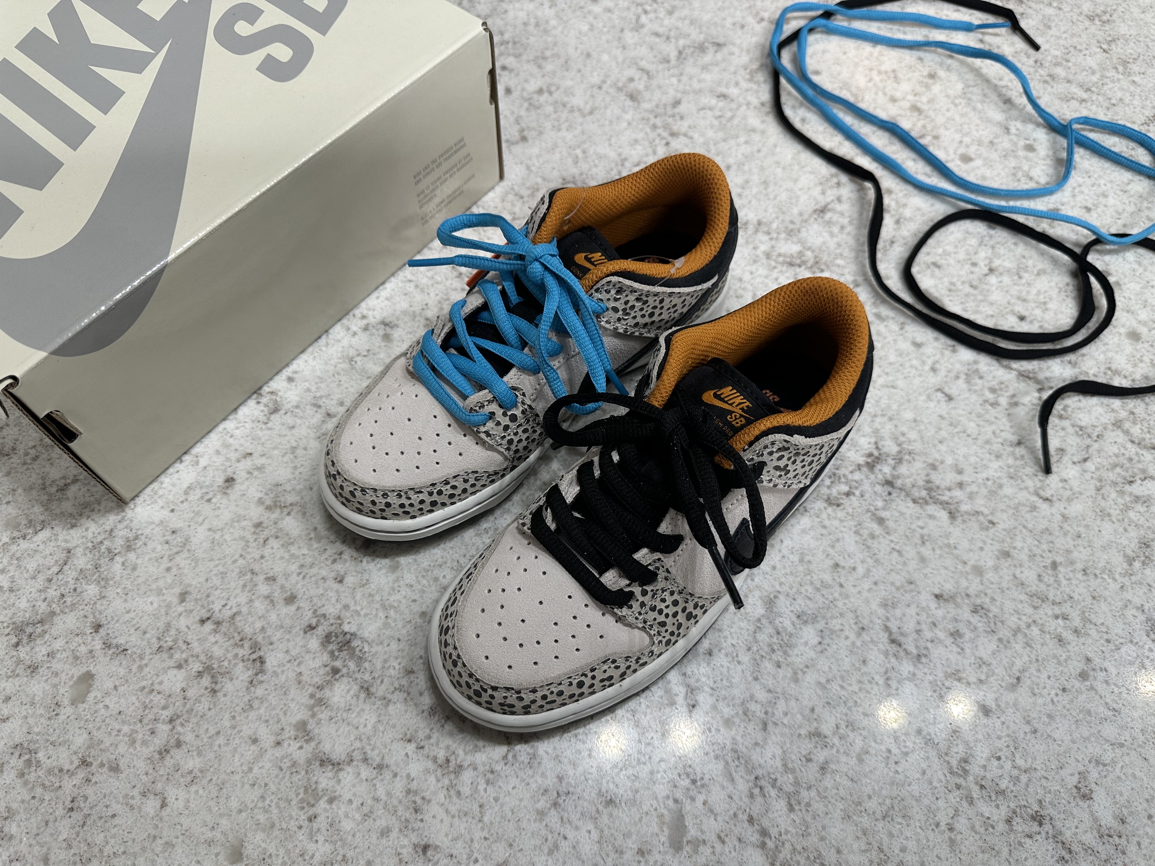 (PS) Nike SB Dunk Low Pro Electric Phantom and Black 착용 스타일 - 4