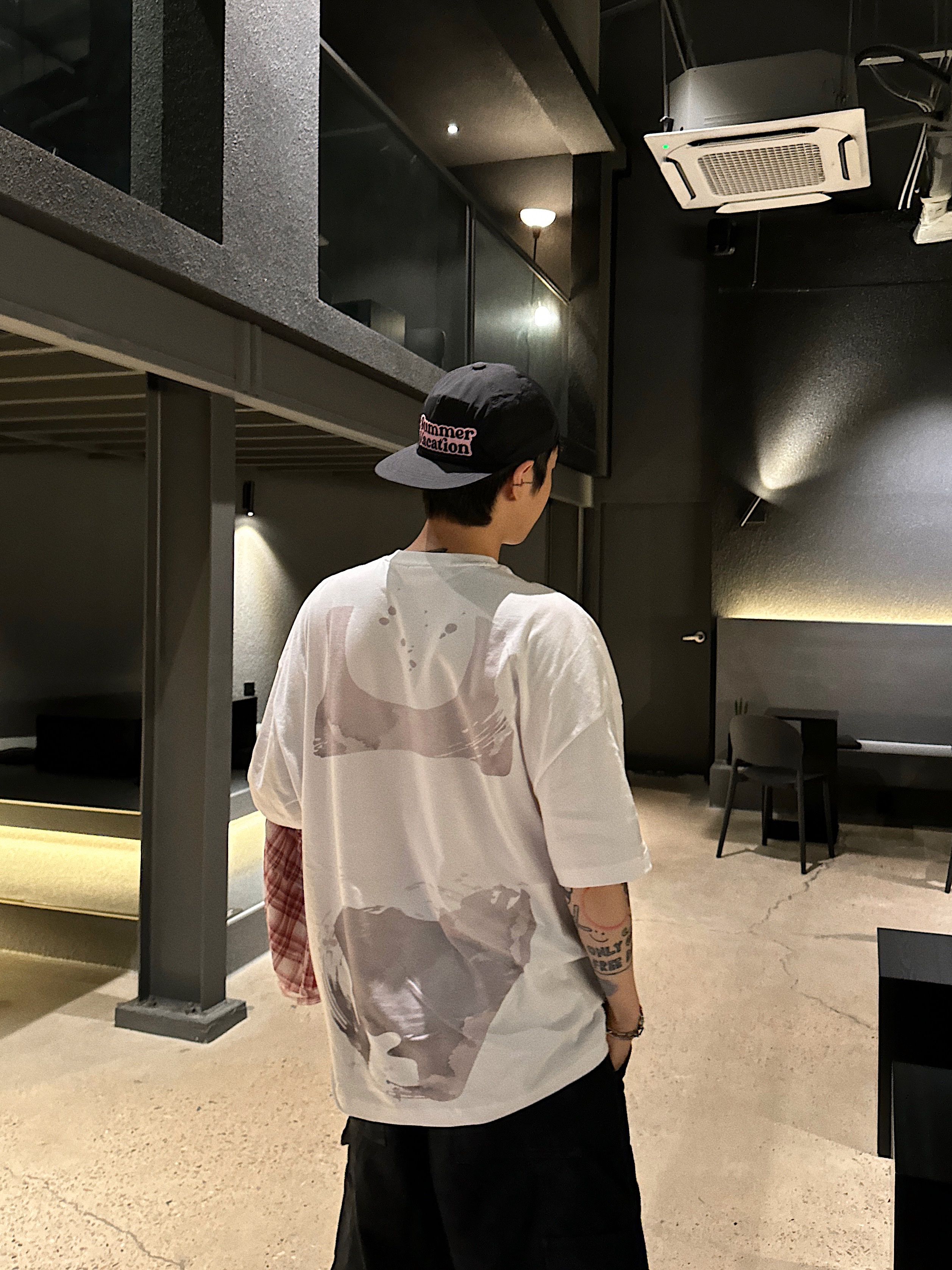 Rick Owens Vintage Sneaks Black Milk, Rick Owens Drkshdw Lido Overdyed Denim Vintage Sneakers Black Milk 착용 스타일 - 6