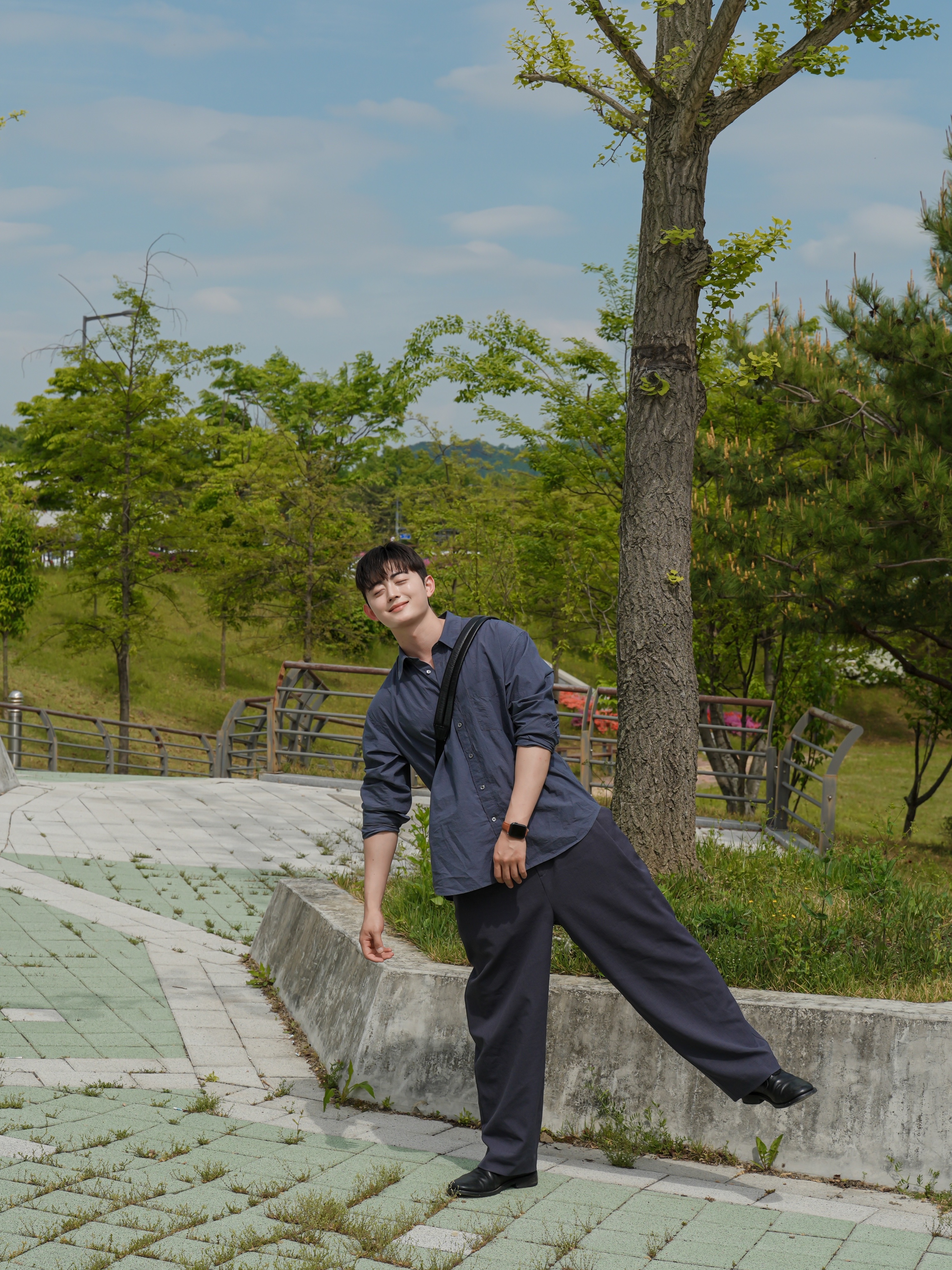 Kinchi Grainy - 547 (a) Vibram Black 착용 스타일 - 1