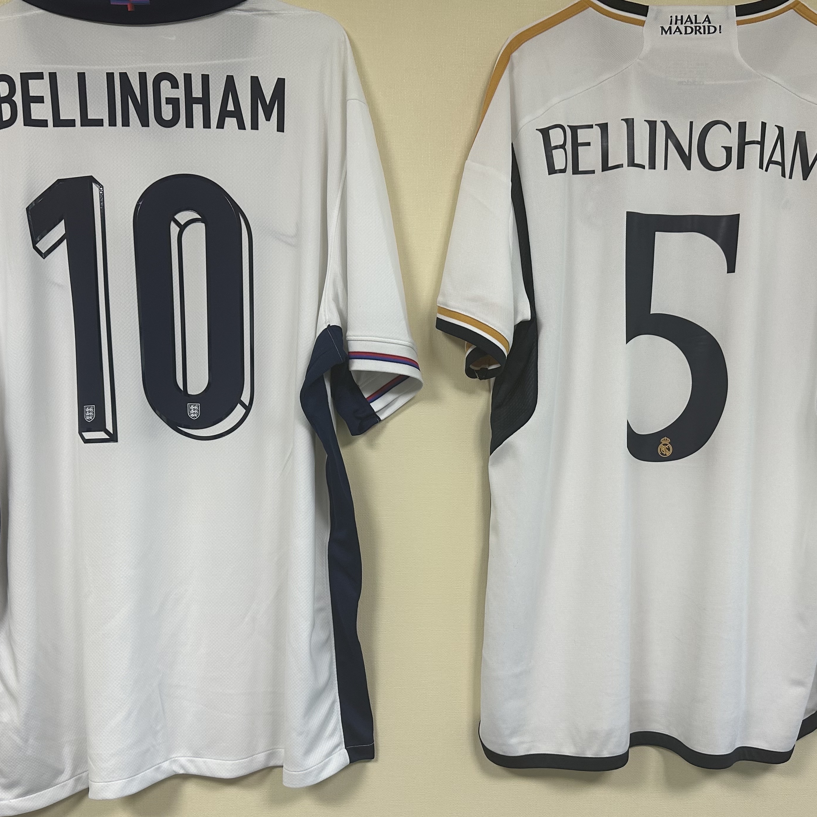 Nike England 2024/25 Dri-Fit Stadium Home Replica Jersey White Blue Void (Non Marking Ver.) 착용 스타일 - 3