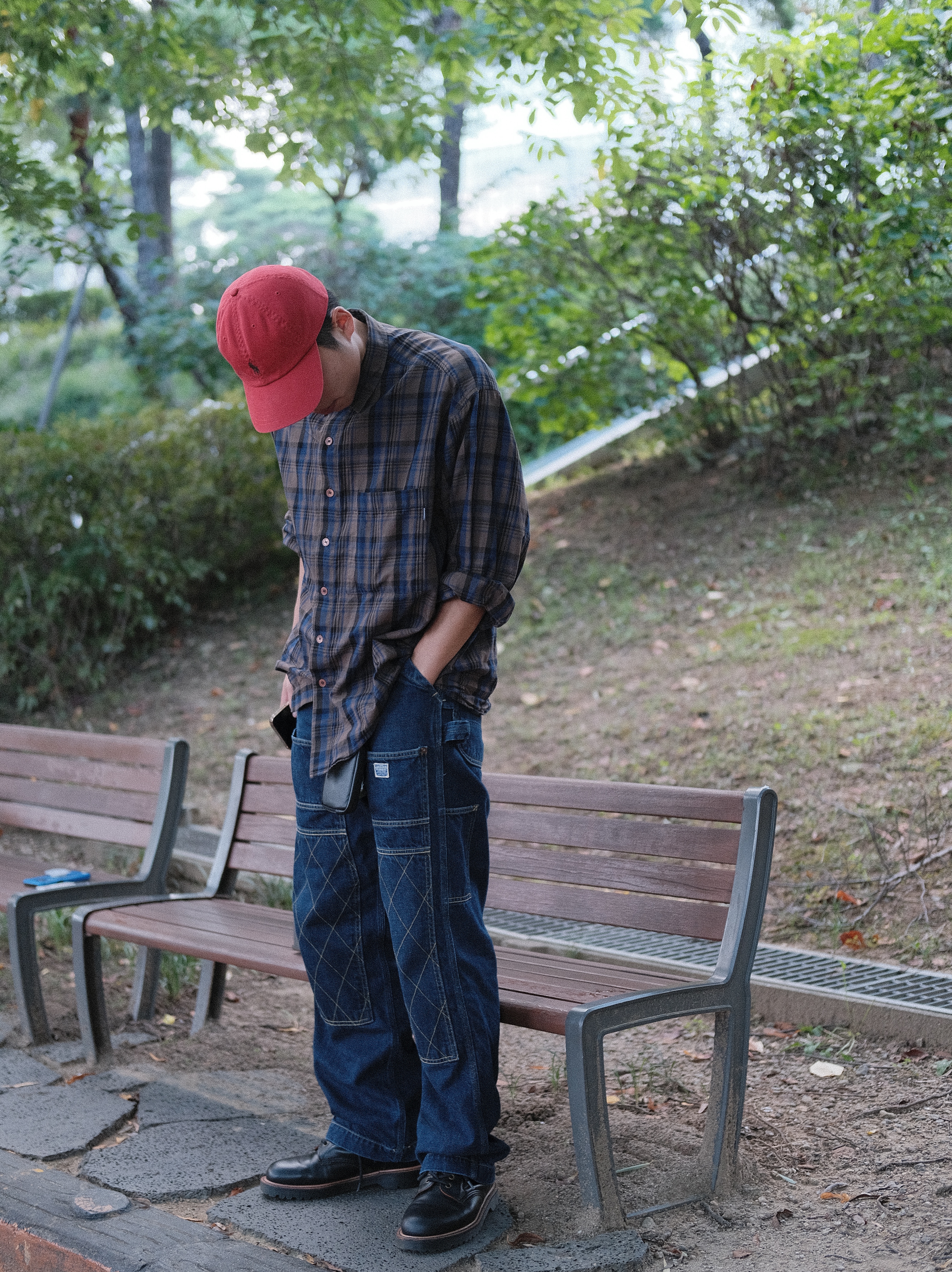 Kapital 11.5 oz. Denim Lumber Pants Indigo 착용 스타일
