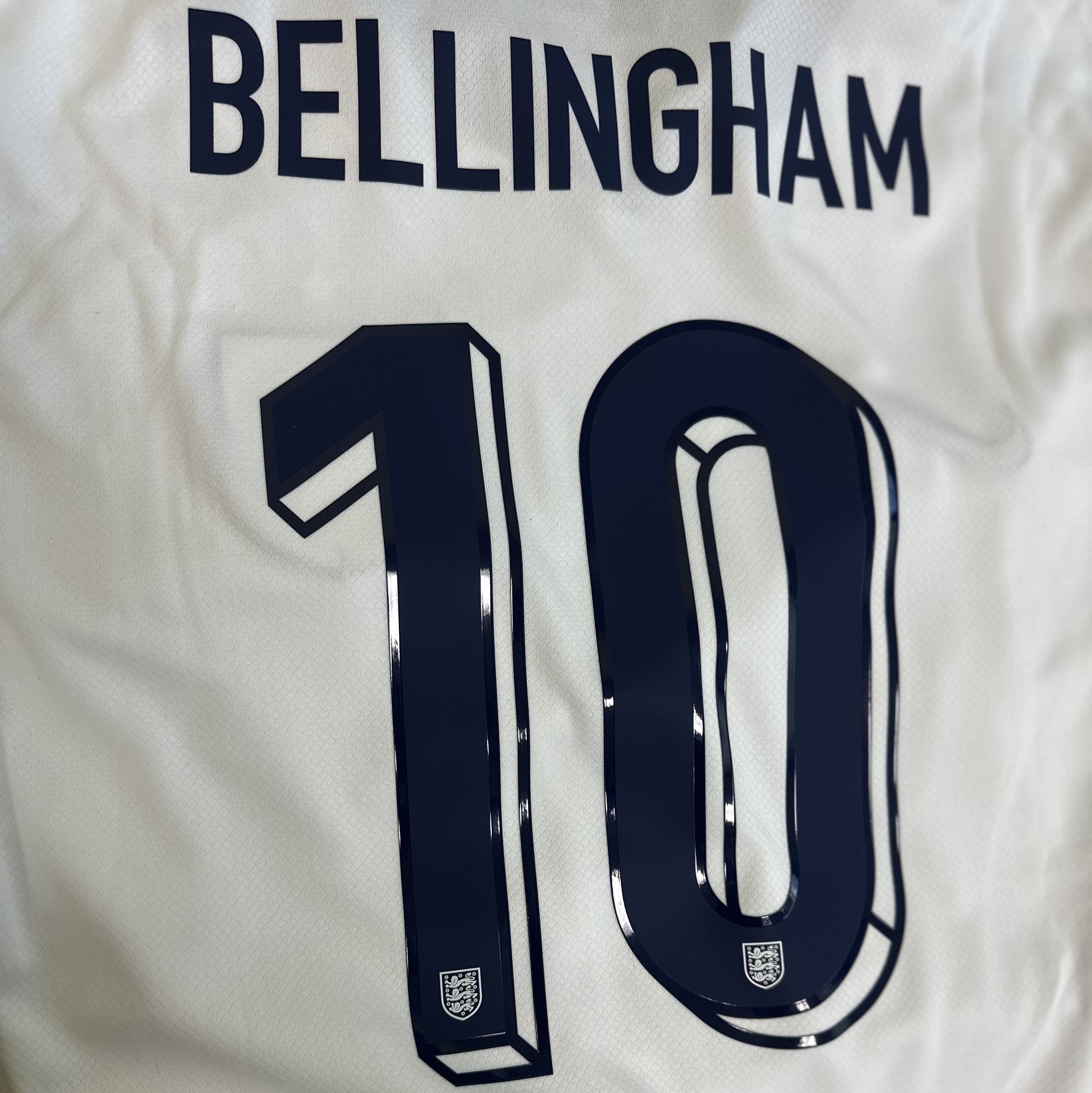 Nike England 2024/25 Dri-Fit Stadium Home Replica Jersey White Blue Void (Non Marking Ver.) 착용 스타일 - 2