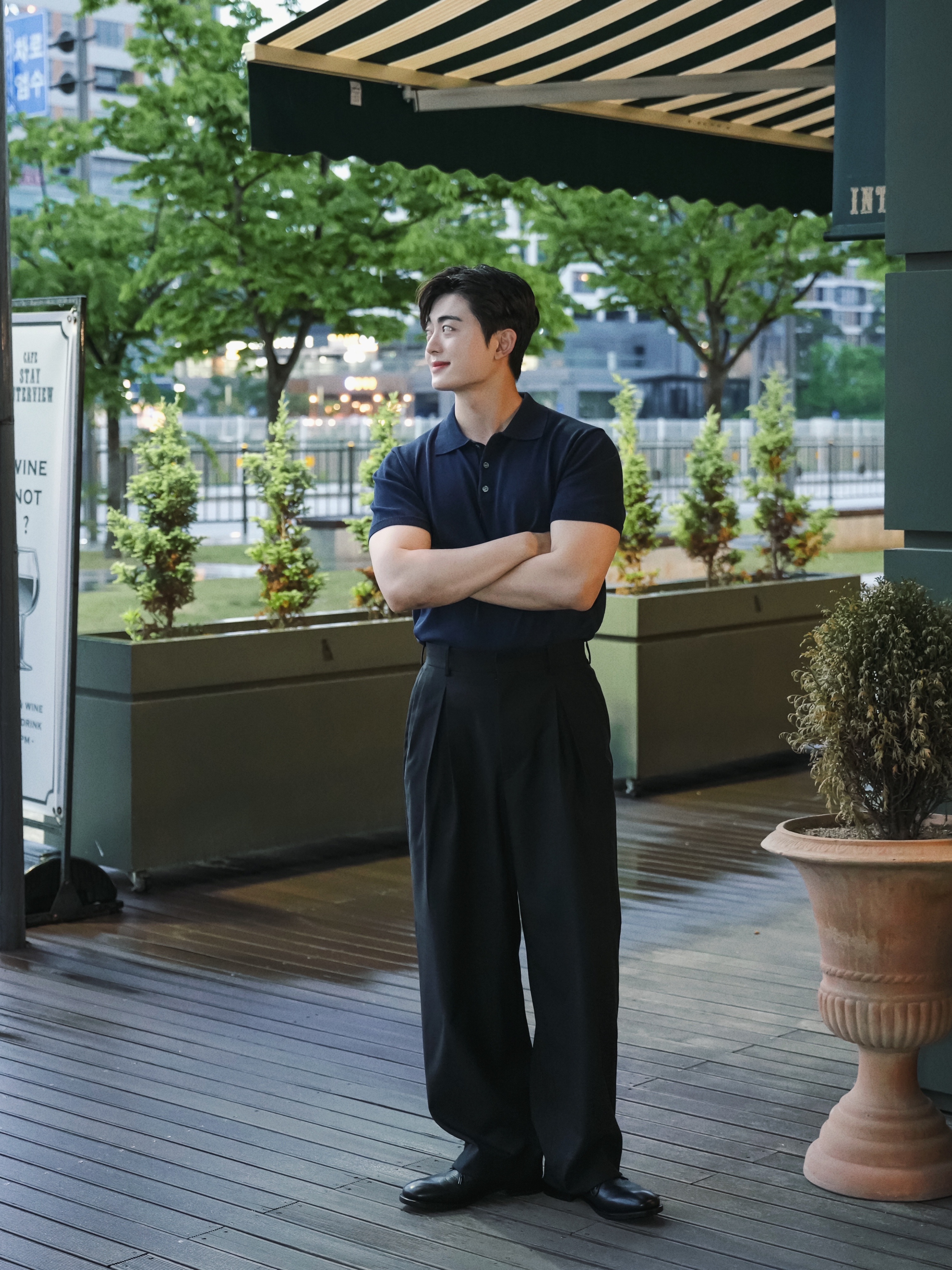 Kinchi Grainy - 547 (a) Vibram Black 착용 스타일 - 1