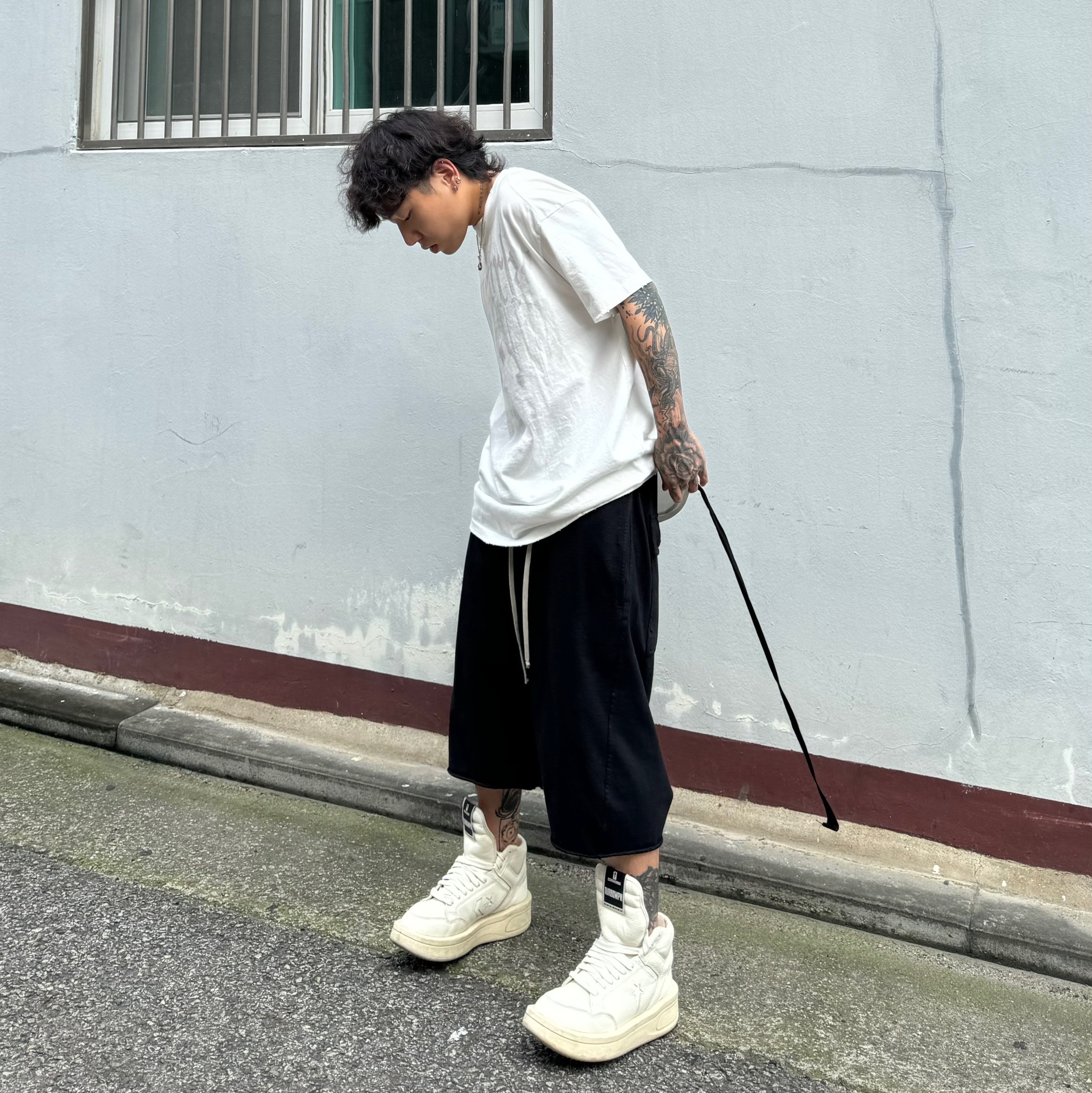 Converse x Drkshdw Turbowpn Egret 착용 스타일 - 3