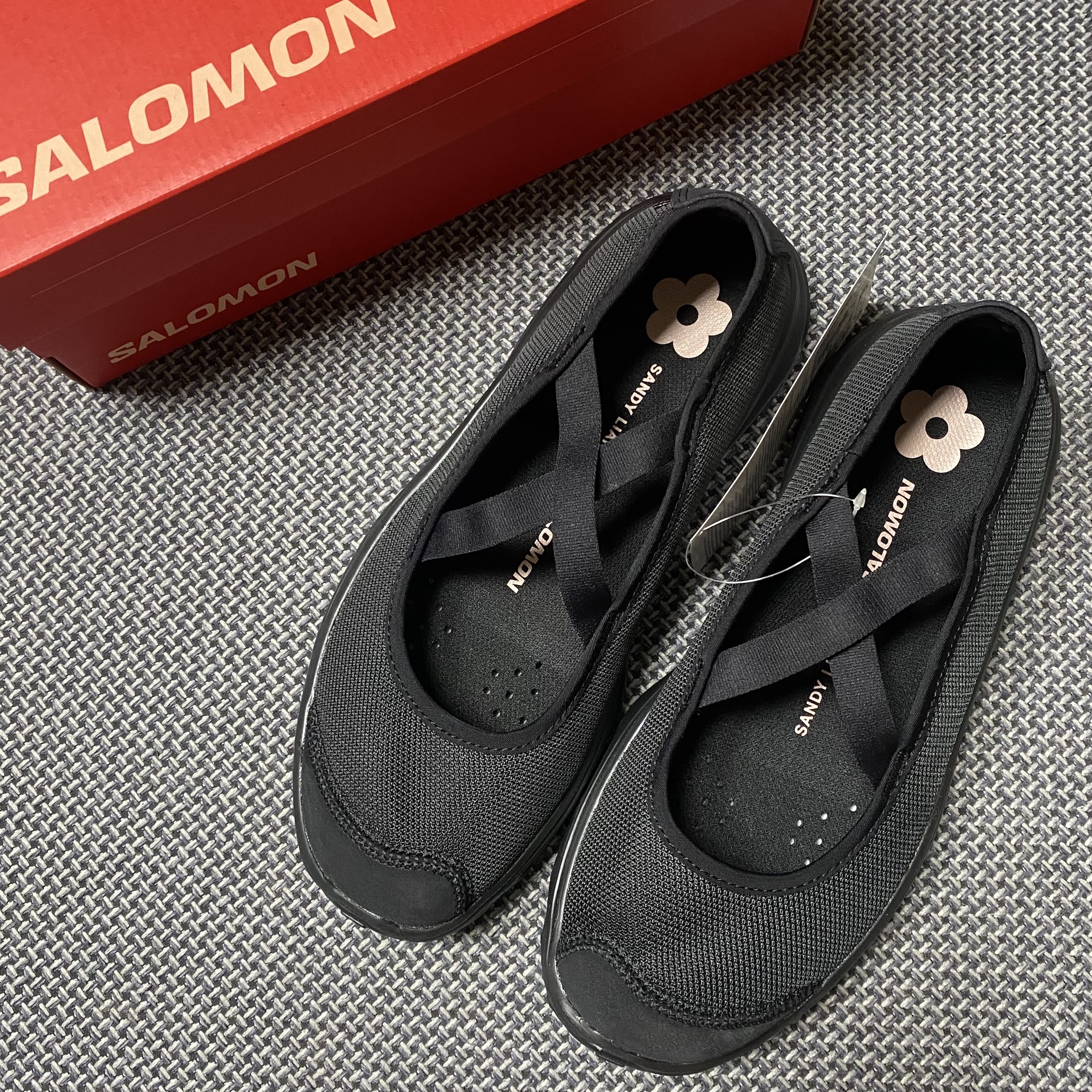 Salomon x Sandy Liang RX Marie Jeanne Black 착용 스타일