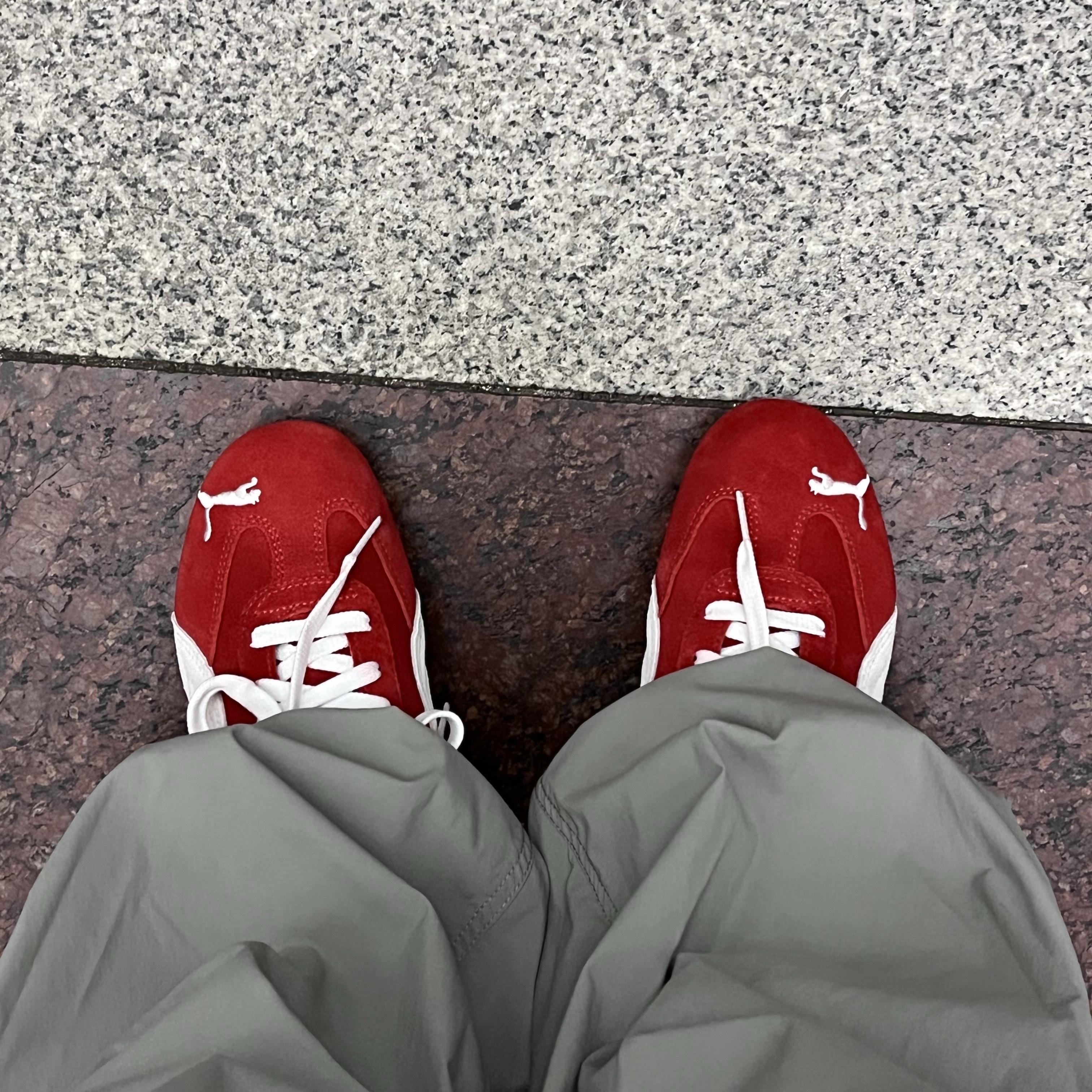 Puma Speedcat OG Red White 착용 스타일