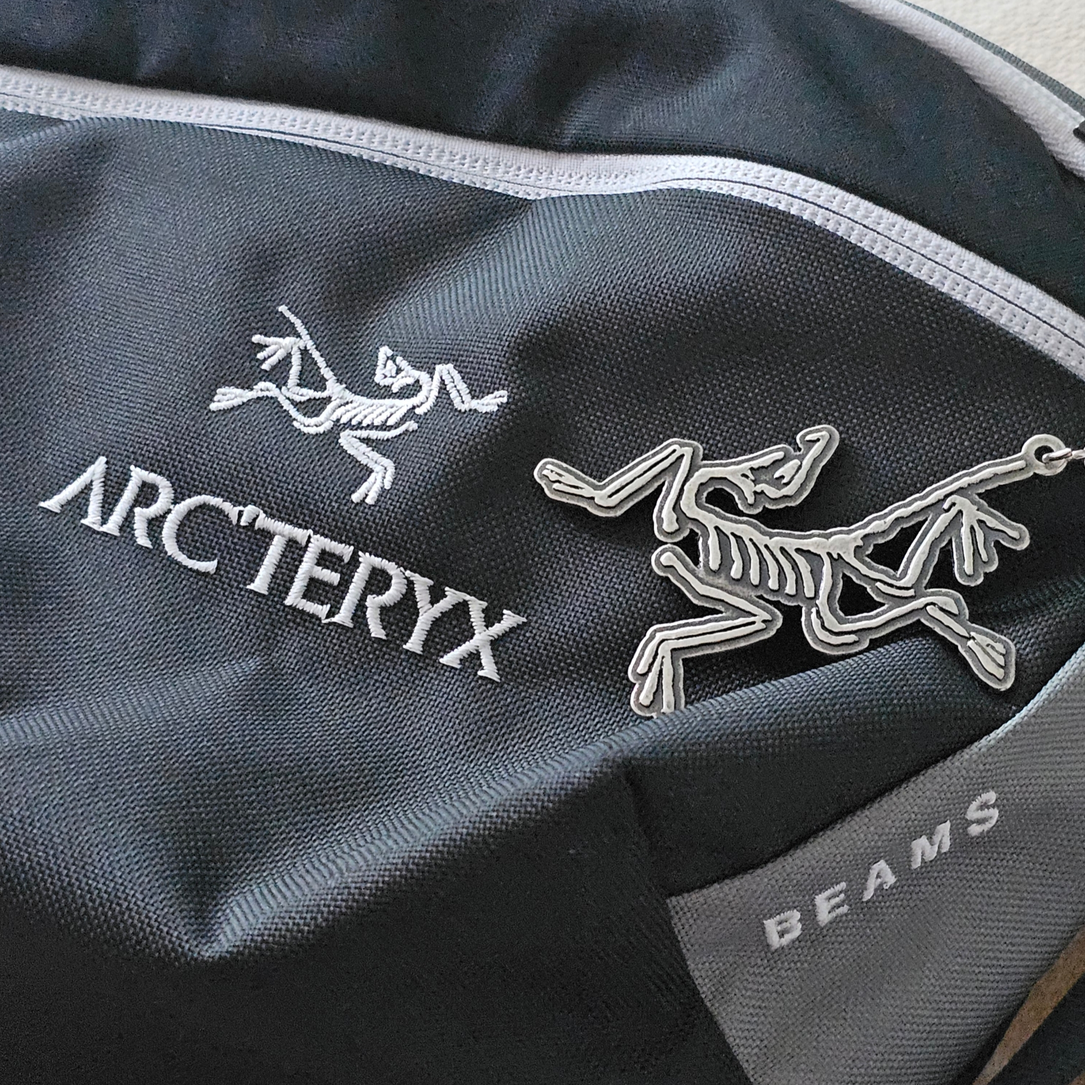 Arc'teryx Keyring Metal, Arc'teryx x Beams Mantis 2 Waistpack Tranquil 착용 스타일