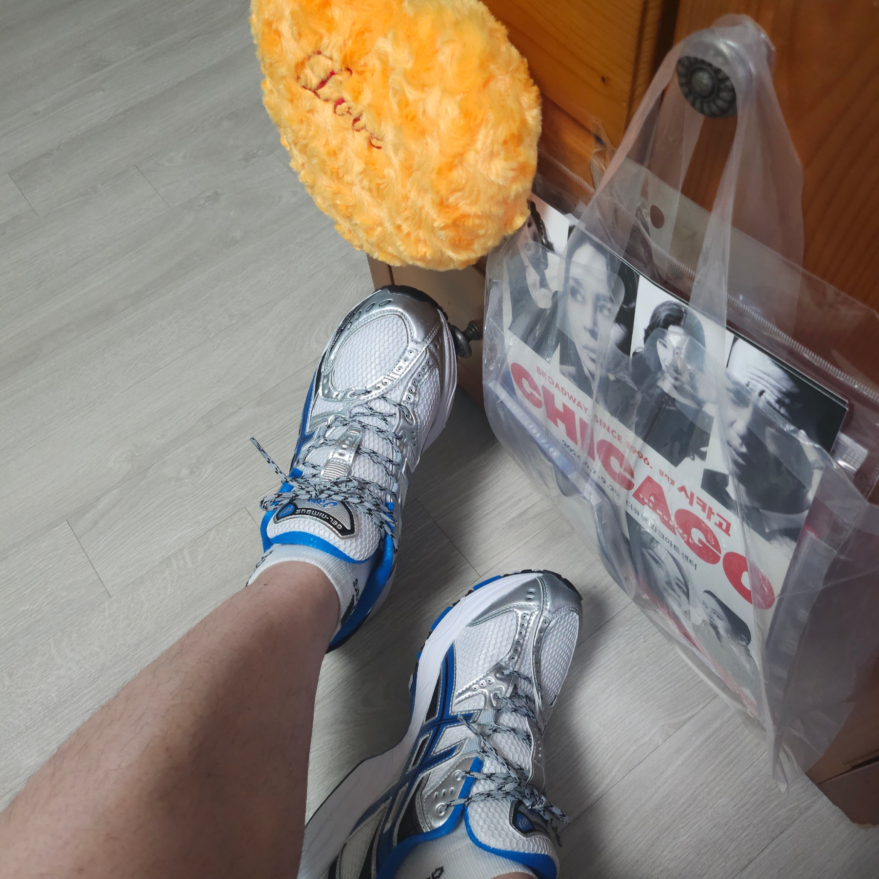 Asics Gel-Nimbus 10.1 White Directoire Blue 착용 스타일 - 2