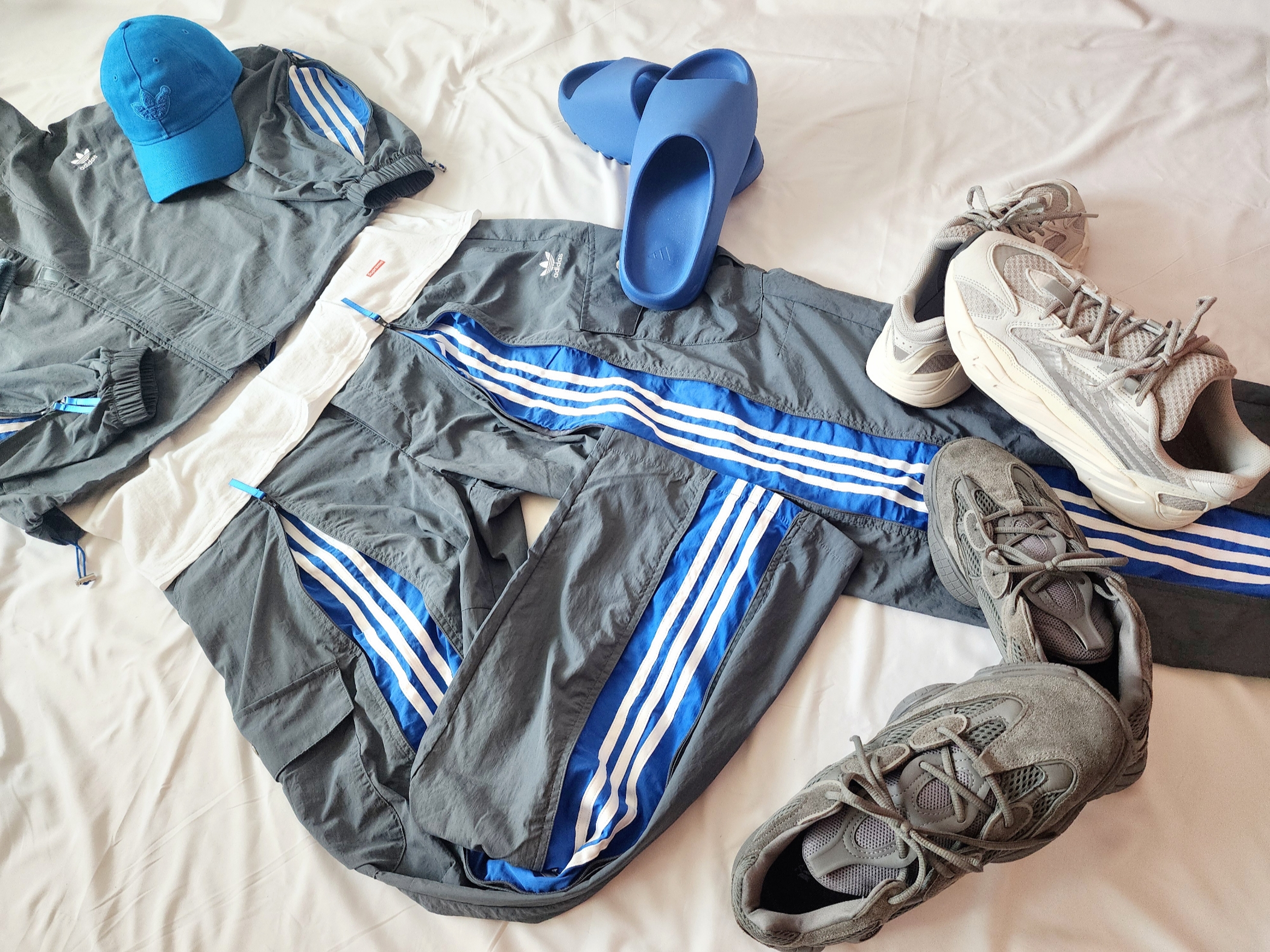Adidas x Ordinary People Track Jacket Onix - KR Sizing, Adidas x Ordinary People Track Pants Onix - KR Sizing 착용 스타일 - 4