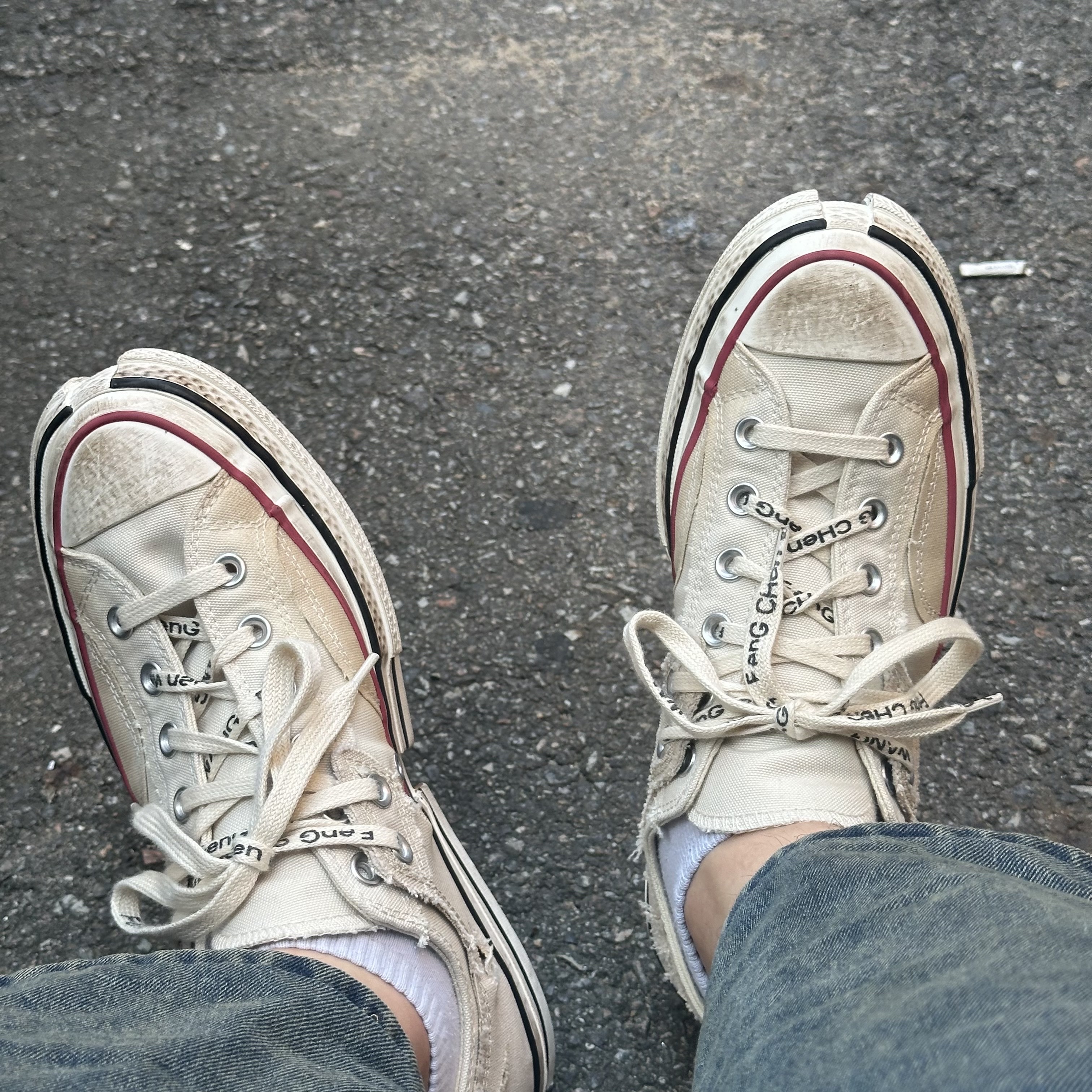 Converse x Feng Chen Wang Chuck 70 Ox 2-in-1 Brown Rice 착용 스타일 - 2