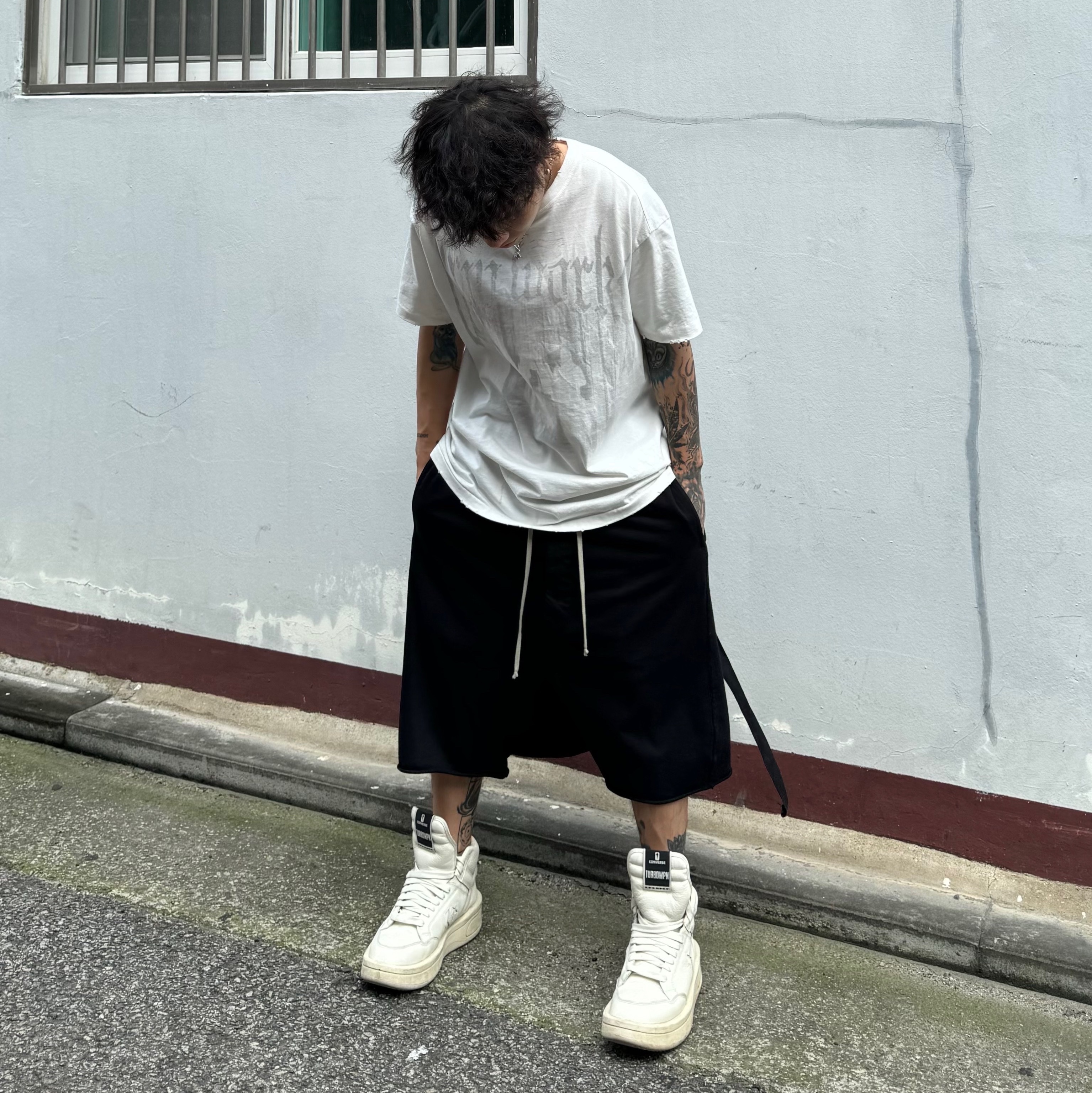 Converse x Drkshdw Turbowpn Egret 착용 스타일 - 1