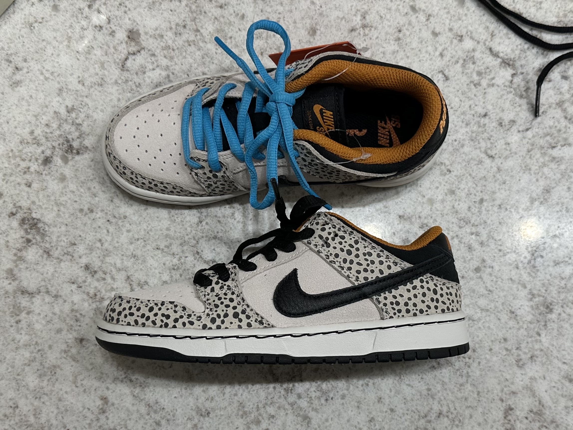 (PS) Nike SB Dunk Low Pro Electric Phantom and Black 착용 스타일 - 2