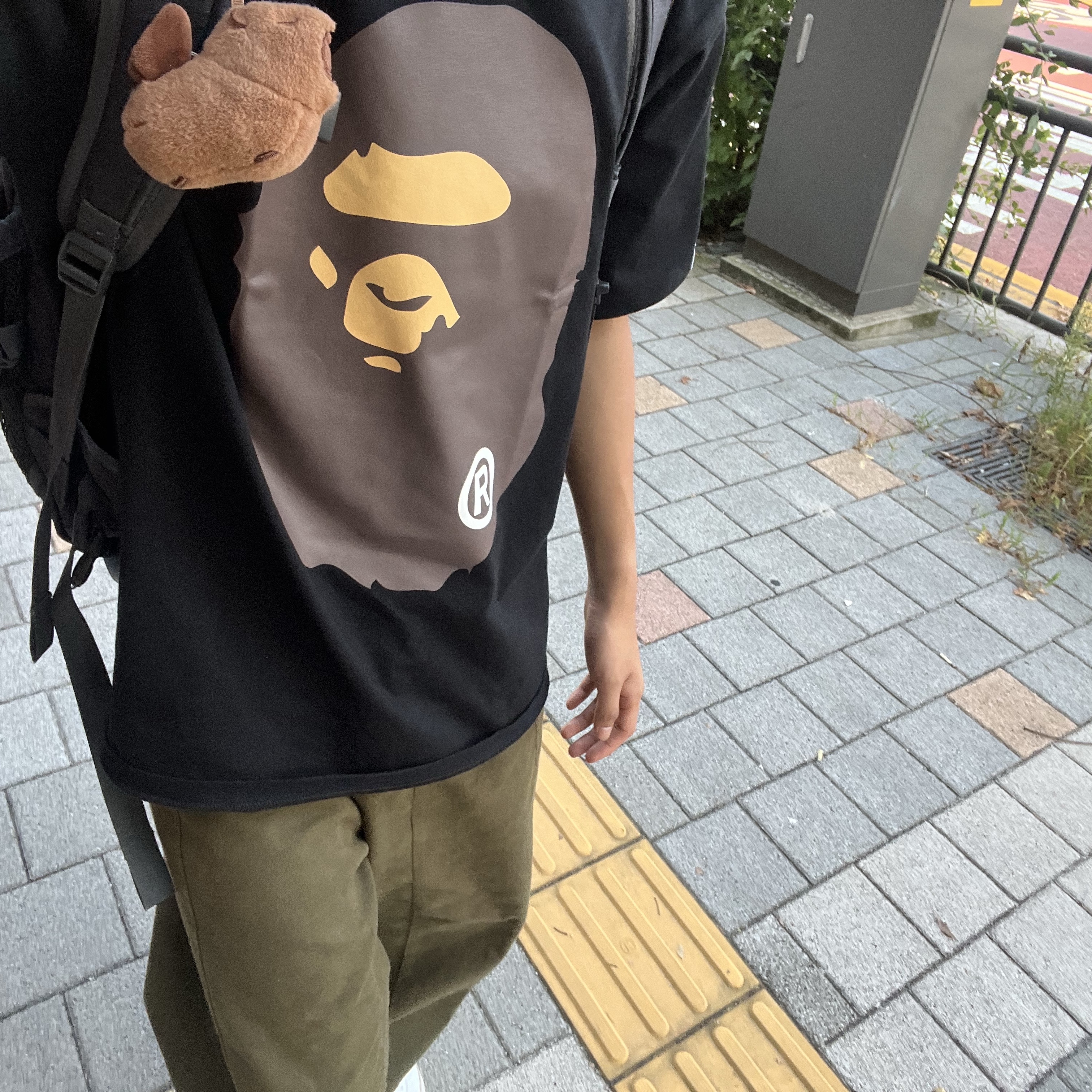 BAPE Big Ape Head T-Shirt Black 착용 스타일