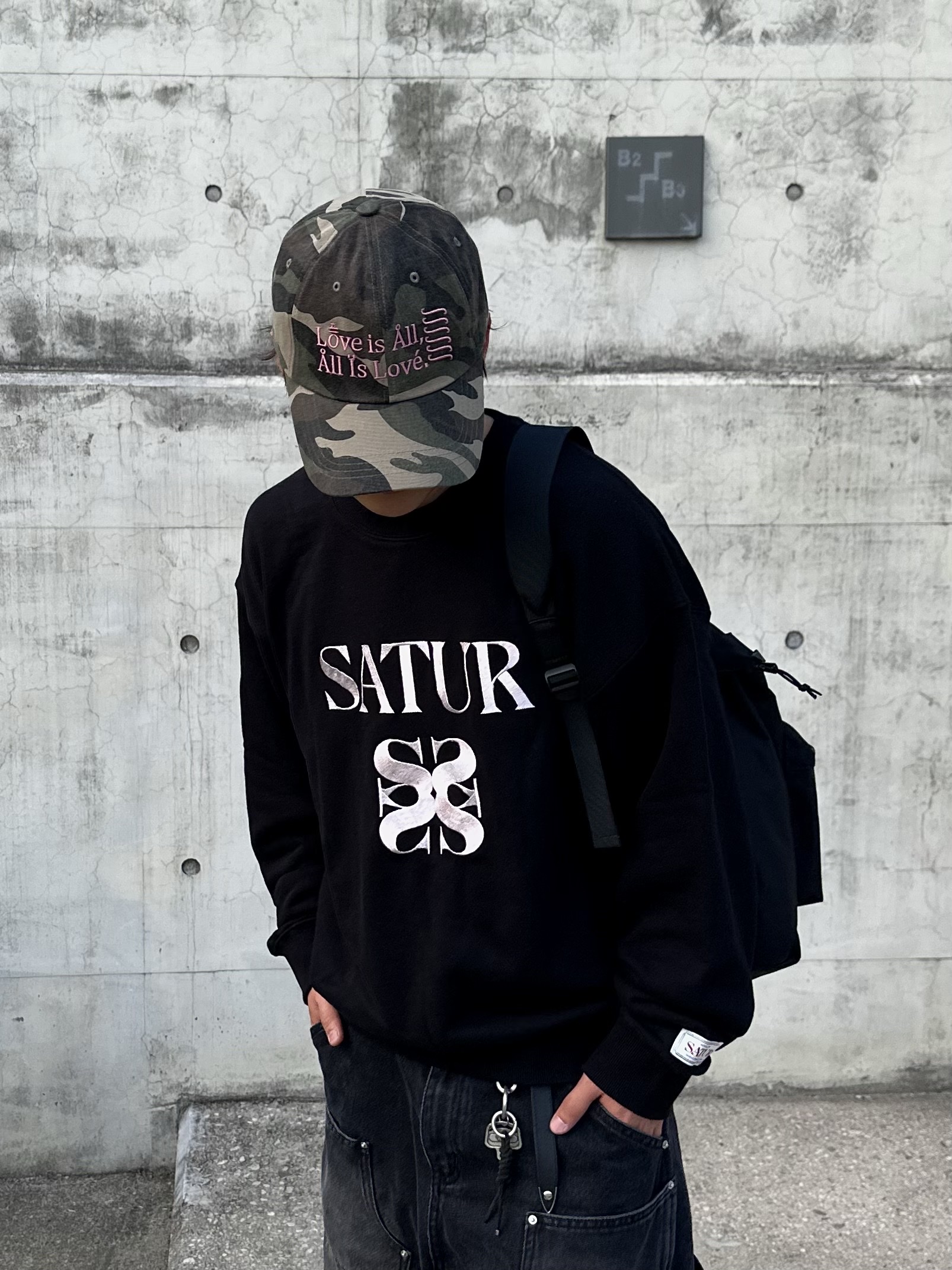 Human Made Backpack Black, Maison Mihara Yasuhiro Baker OG Sole OD Canvas Low-top Sneakers Black 착용 스타일 - 7