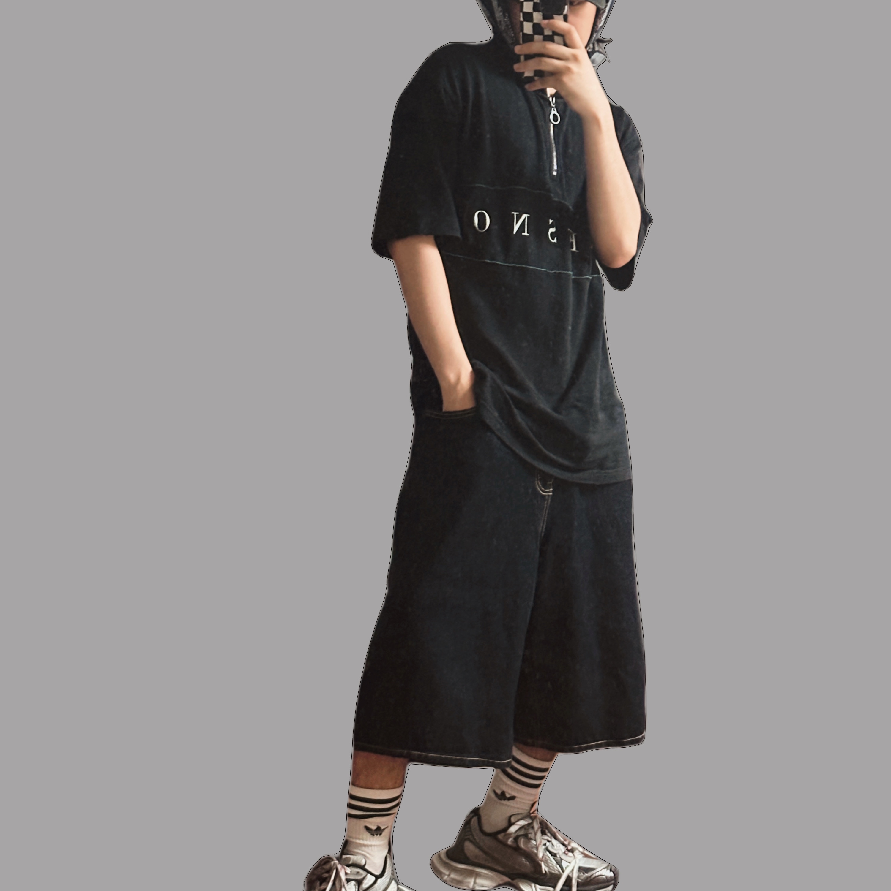 Balenciaga 3XL Sneakers Grey White Red 착용 스타일 - 3