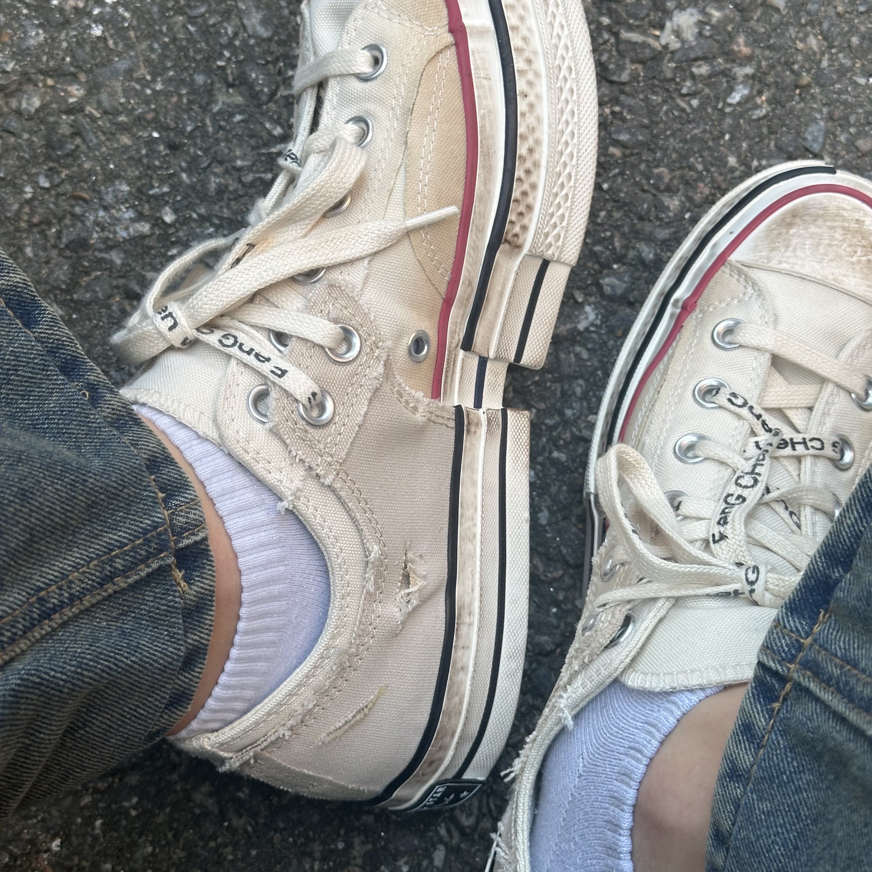 Converse x Feng Chen Wang Chuck 70 Ox 2-in-1 Brown Rice 착용 스타일 - 1