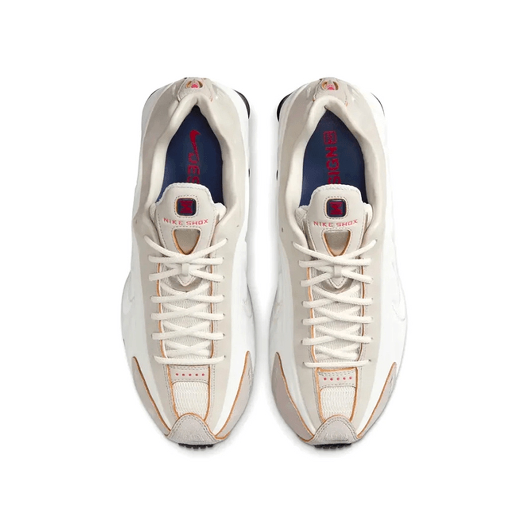 Nike Shox R4 PRM Light Iron Ore and Phantom 착용 스타일 - 3