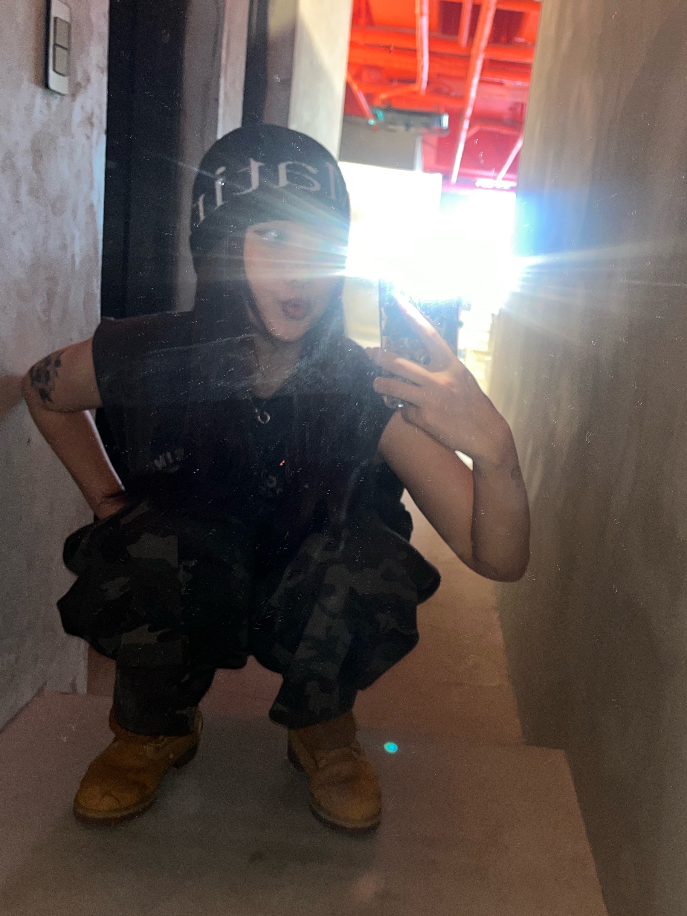 Matin Kim Logo Jacquard Short Beanie Black, Timberland Premium 6 inch Waterproof Boot Wheat Nubuck - Wide 착용 스타일 - 2