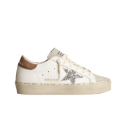 (W) Golden Goose Hi Star White Antique Pink Glitter