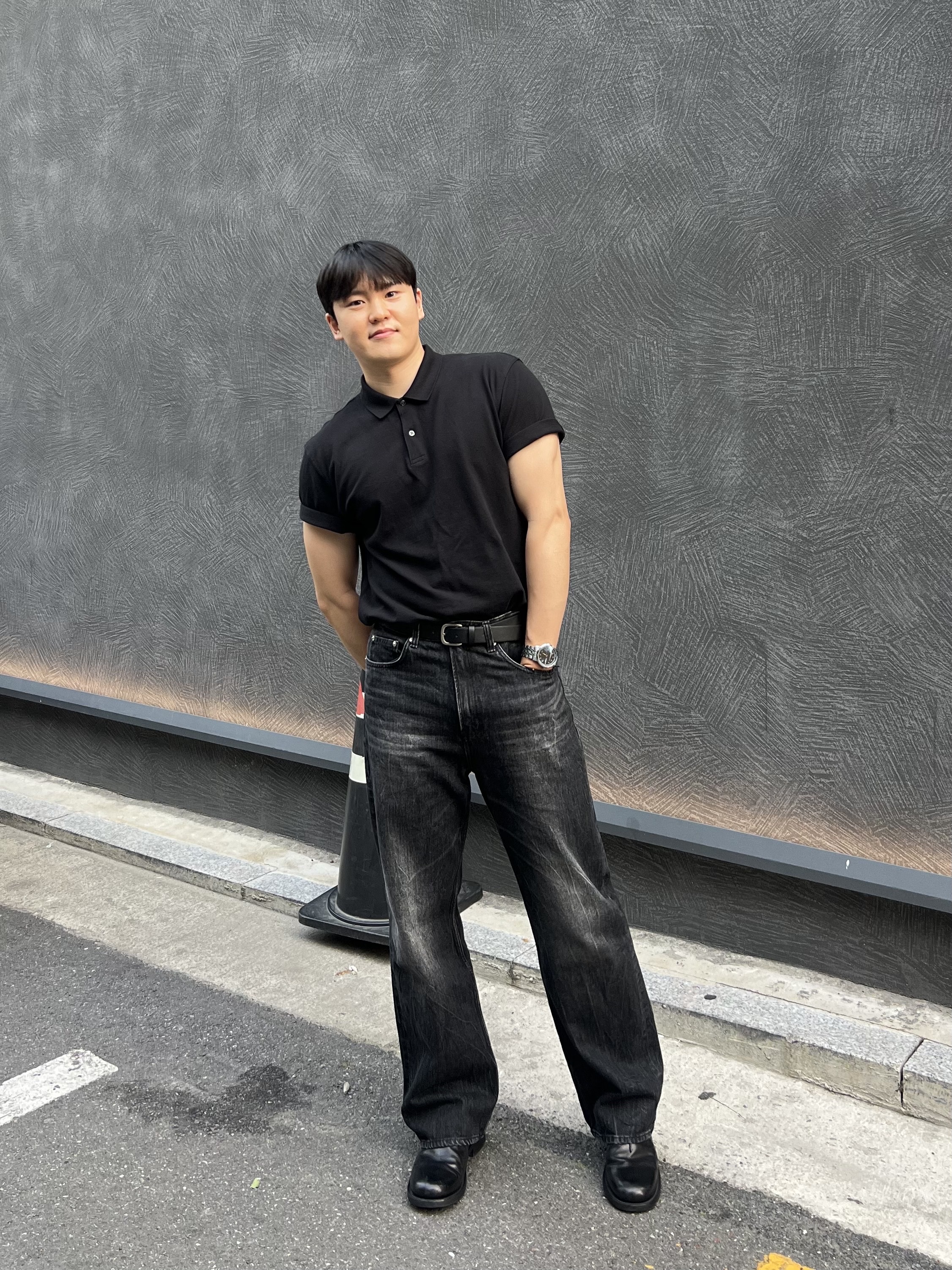 Kinchi Grainy - 547 (a) Vibram Black 착용 스타일 - 3