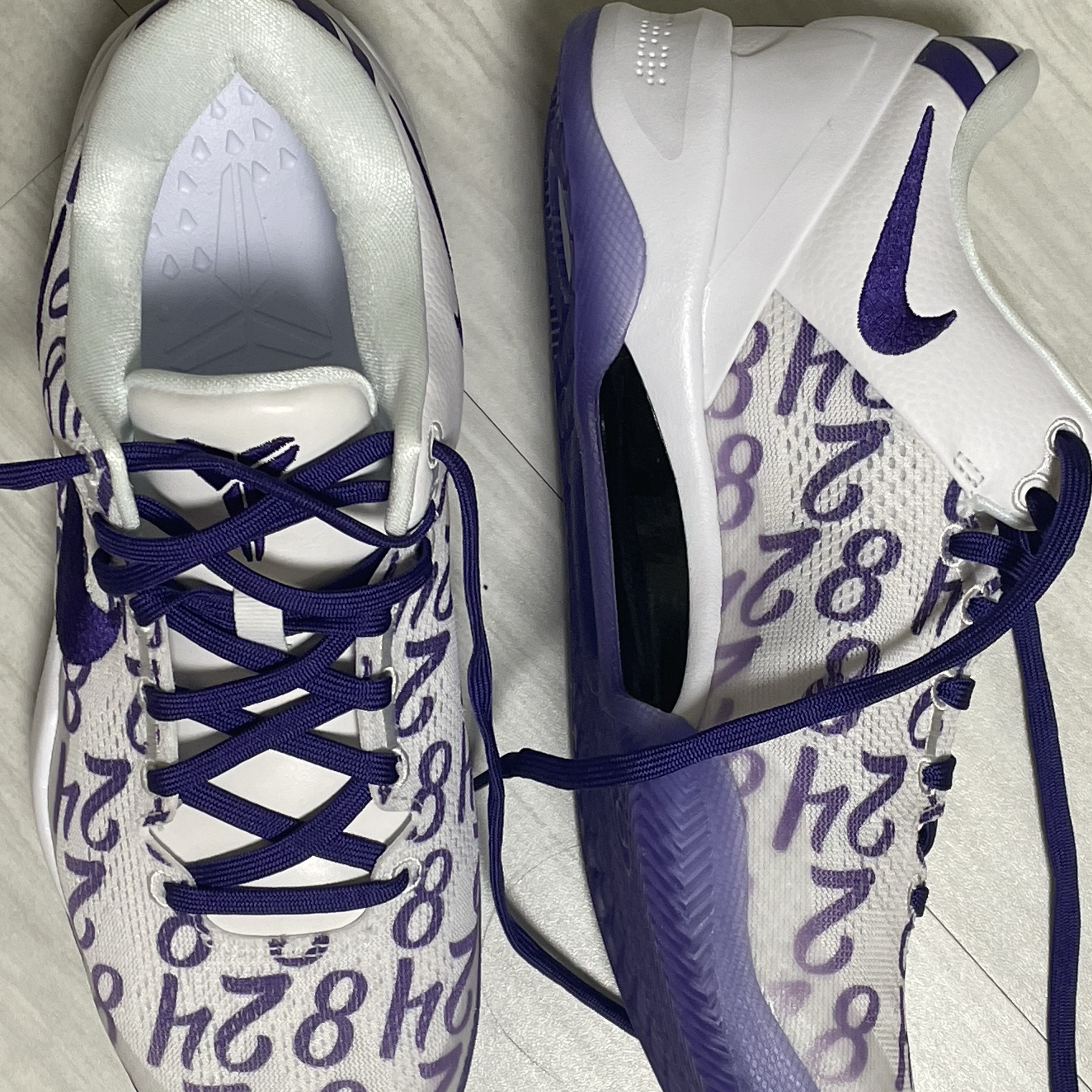 Nike Kobe 8 Protro Court Purple 착용 스타일 - 1