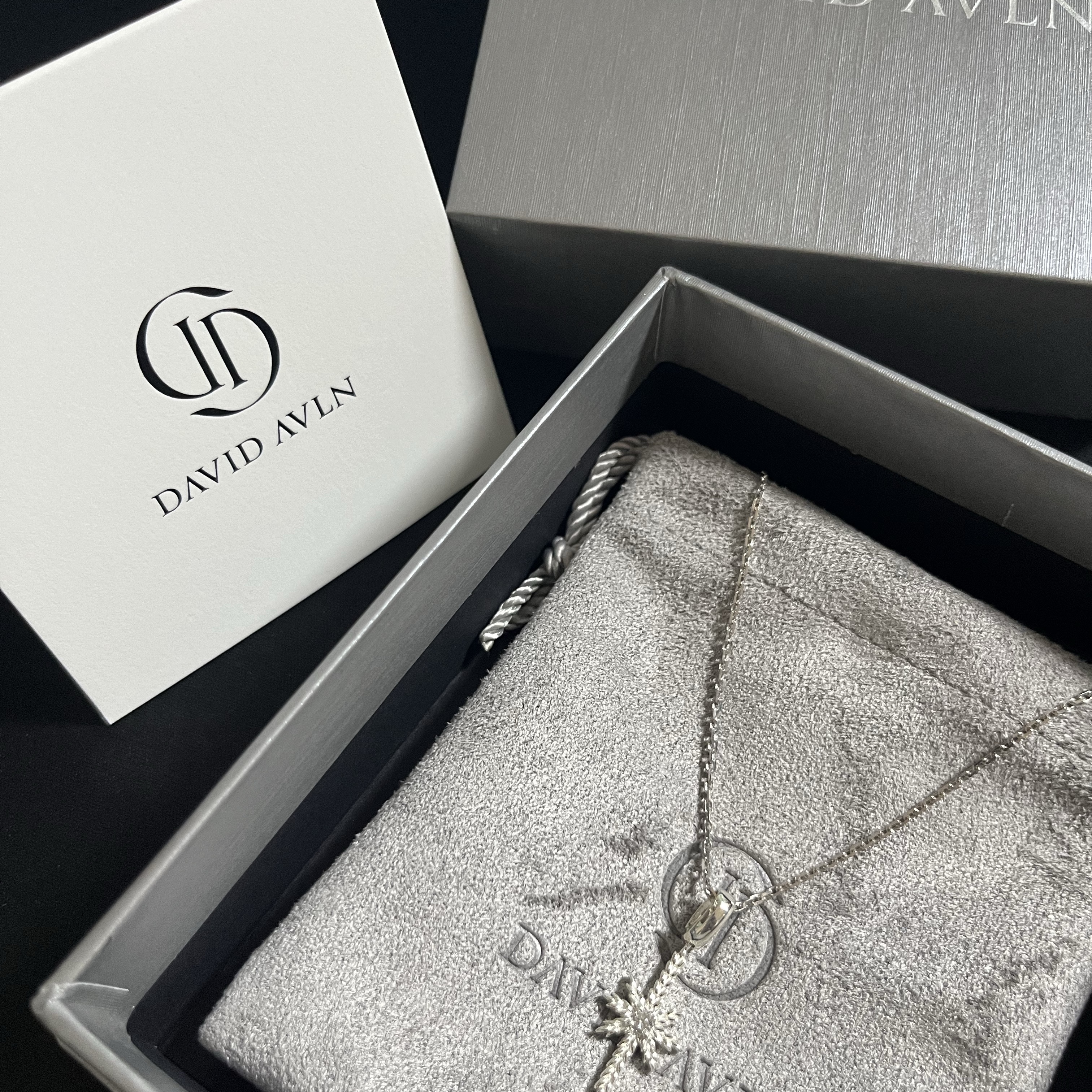 [프리오더] KID MIILI x DAVID AVLN Glacier Diamond Pendant 2.0 착용 스타일 - 1