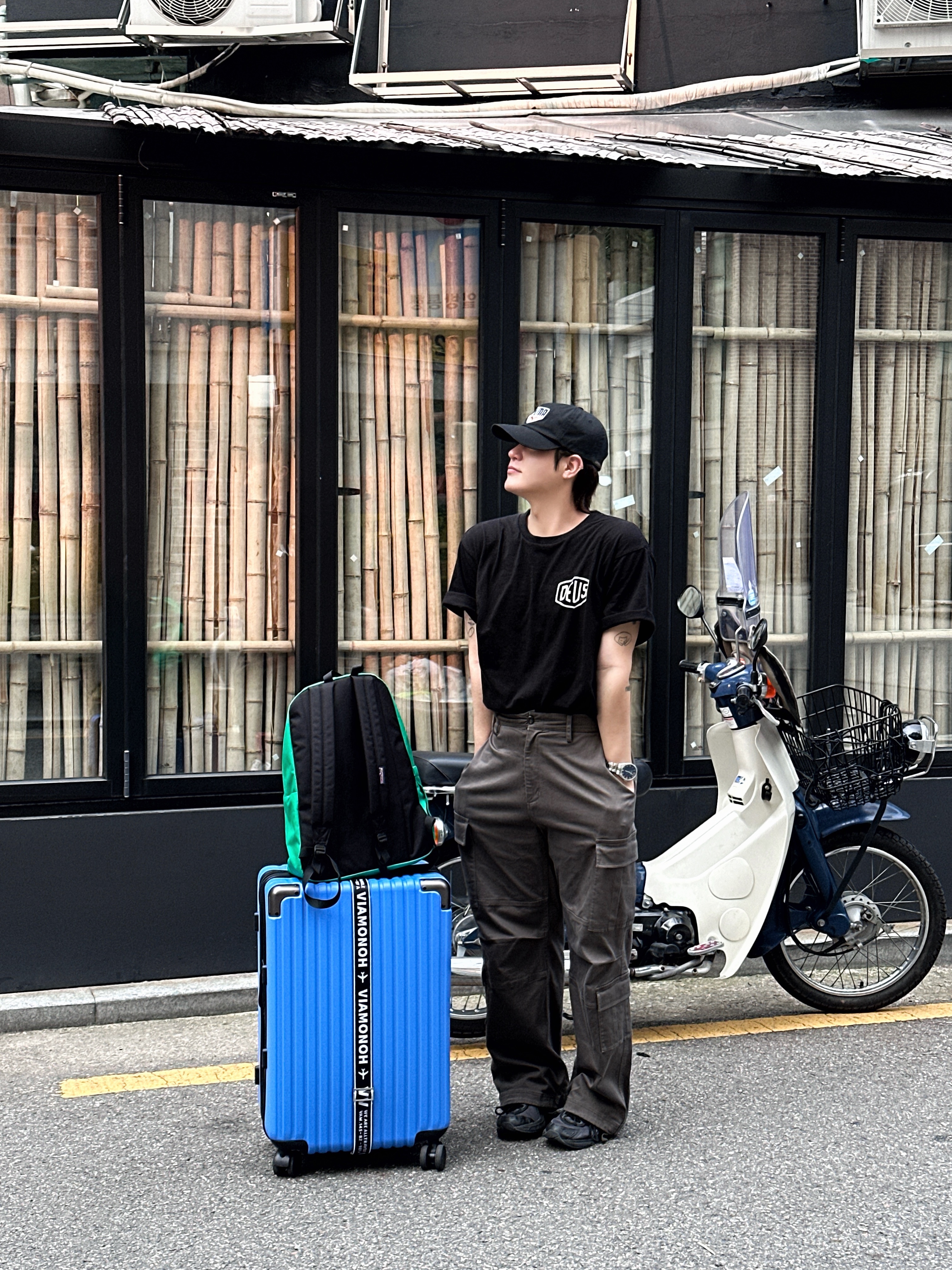 Deus Ex Machina Seoul College T-Shirt Black, Asics UB2-S Gel-1130 Asphalt Pure Silver 착용 스타일 - 2