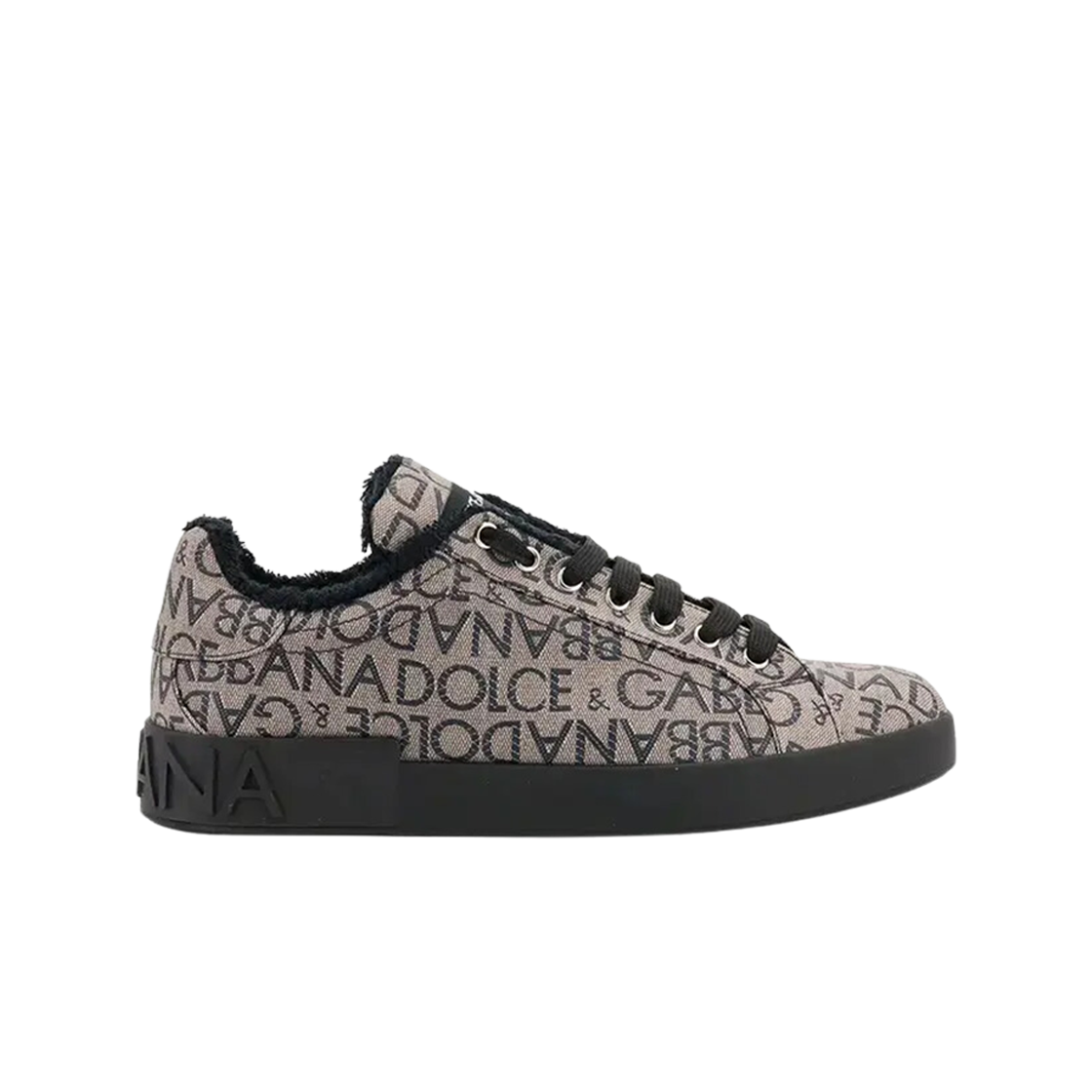 CS1772AJ6998B467 Dolce & Gabbana Portofino Logo Print Sneakers Beige