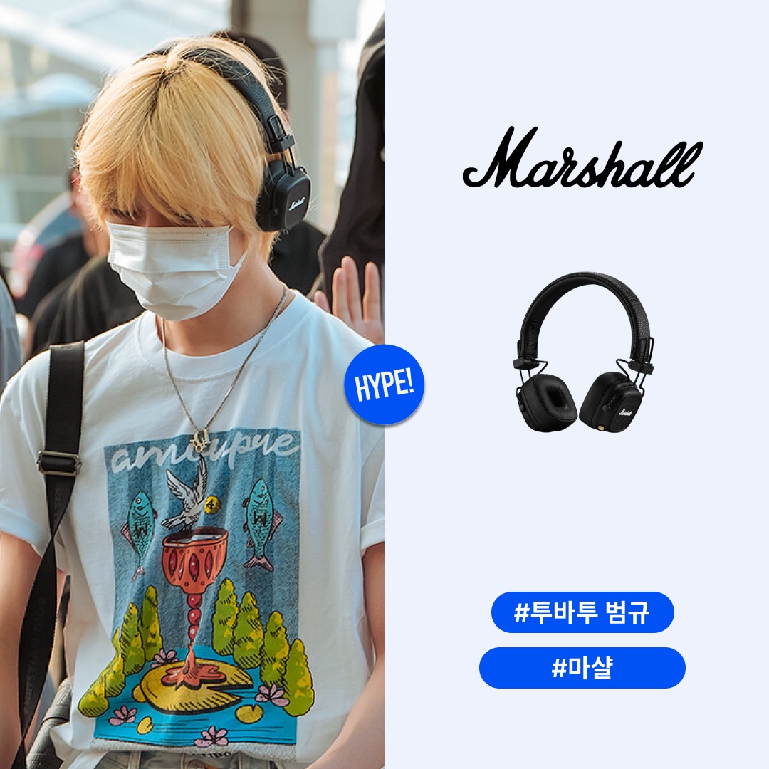 Marshall Major V Black (Korean Ver.) 착용 스타일 - 1