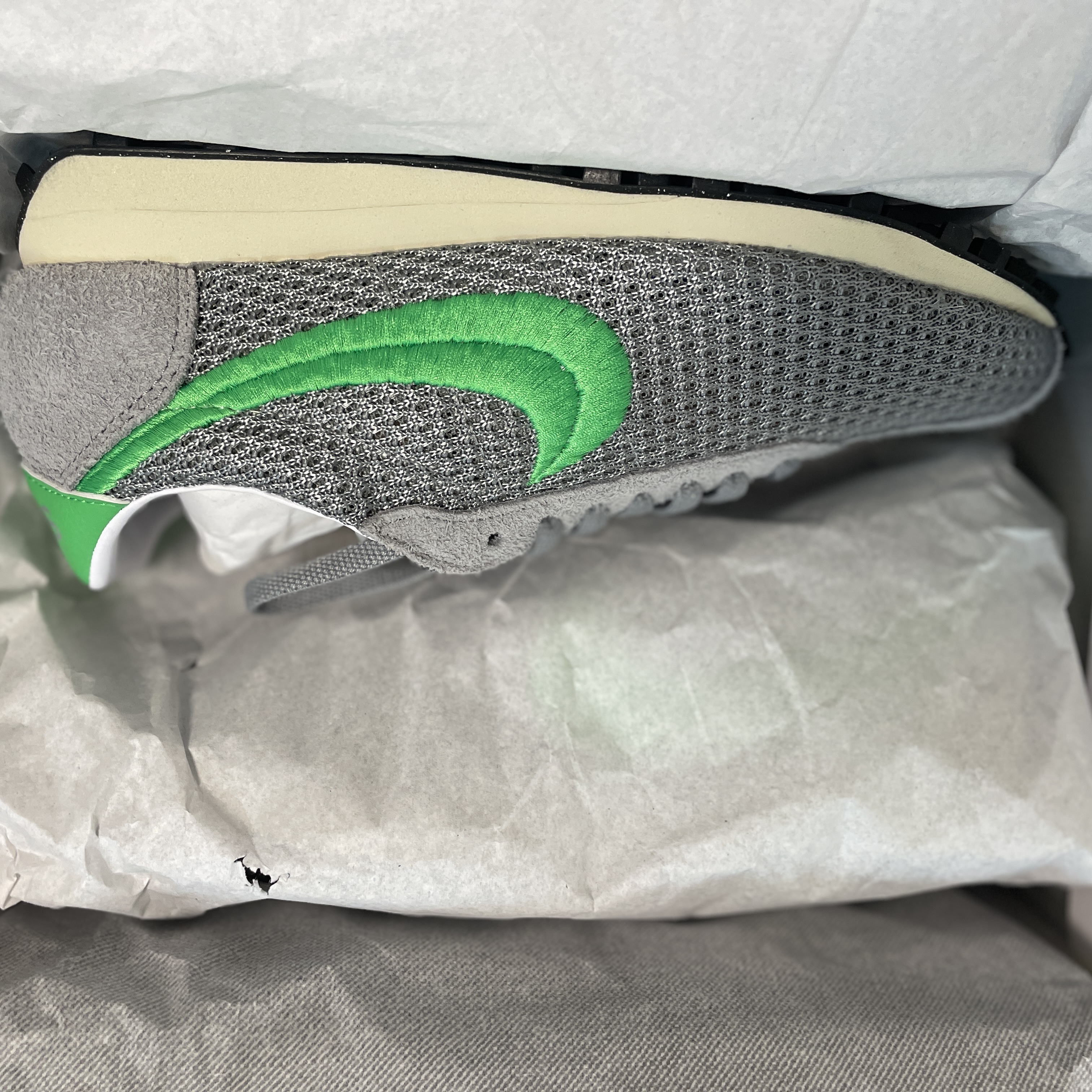 Nike x Stussy LD-1000 SP Particle Gray Green Fossil 착용 스타일 - 3