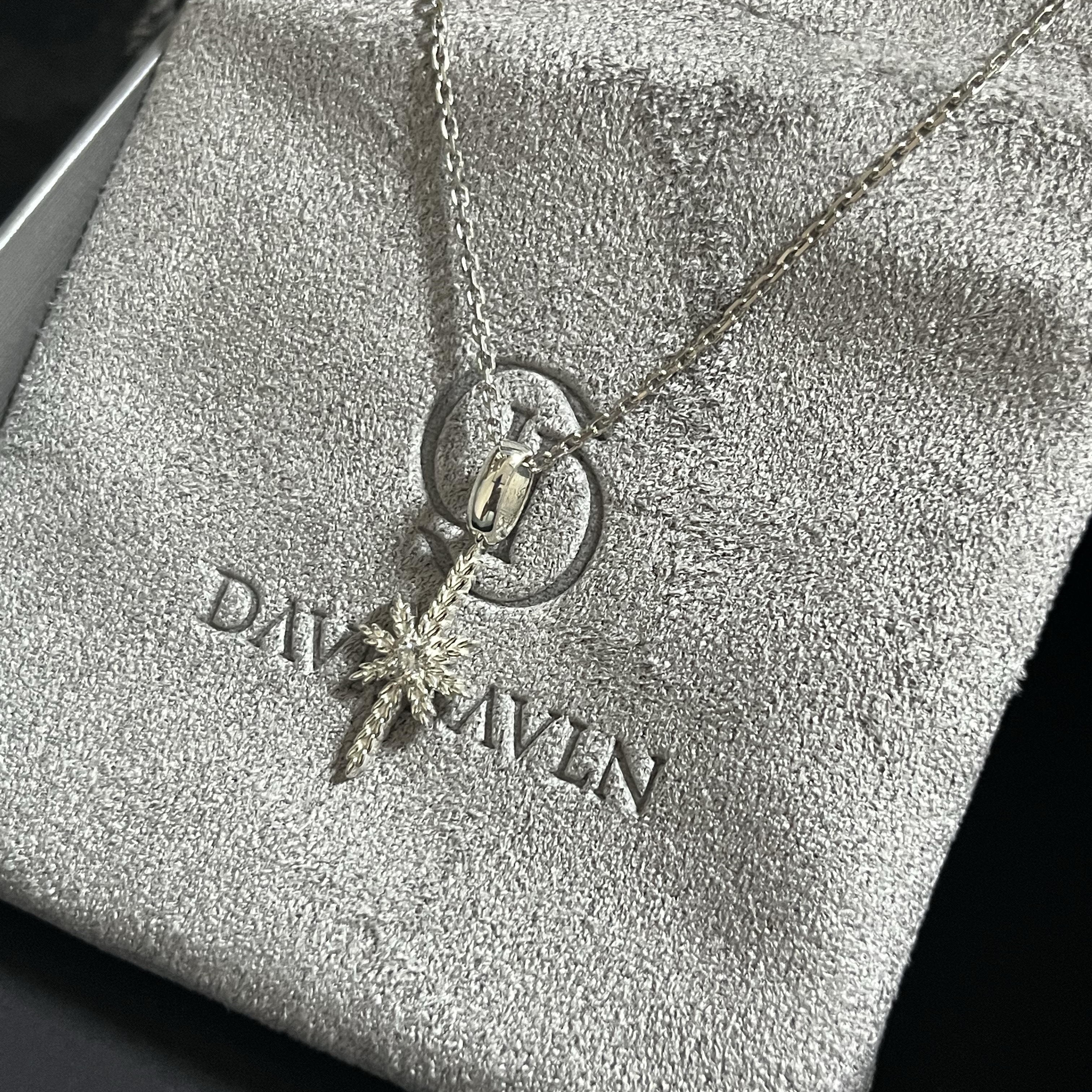 [프리오더] KID MIILI x DAVID AVLN Glacier Diamond Pendant 2.0 착용 스타일 - 2