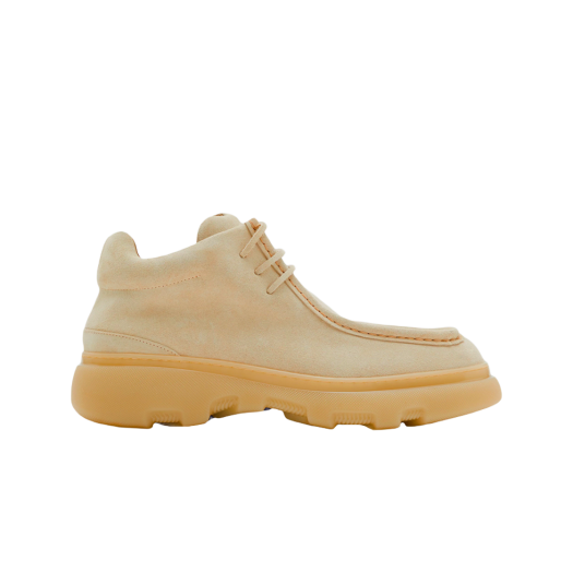8080042 Burberry Suede Creeper Mid Shoes Clay