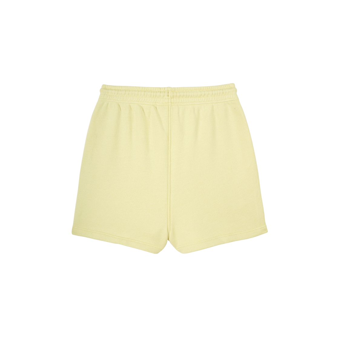 (W) Maison Kitsune Baby Fox Patch Regular Jog Shorts Chalk Yellow 상세 이미지 2